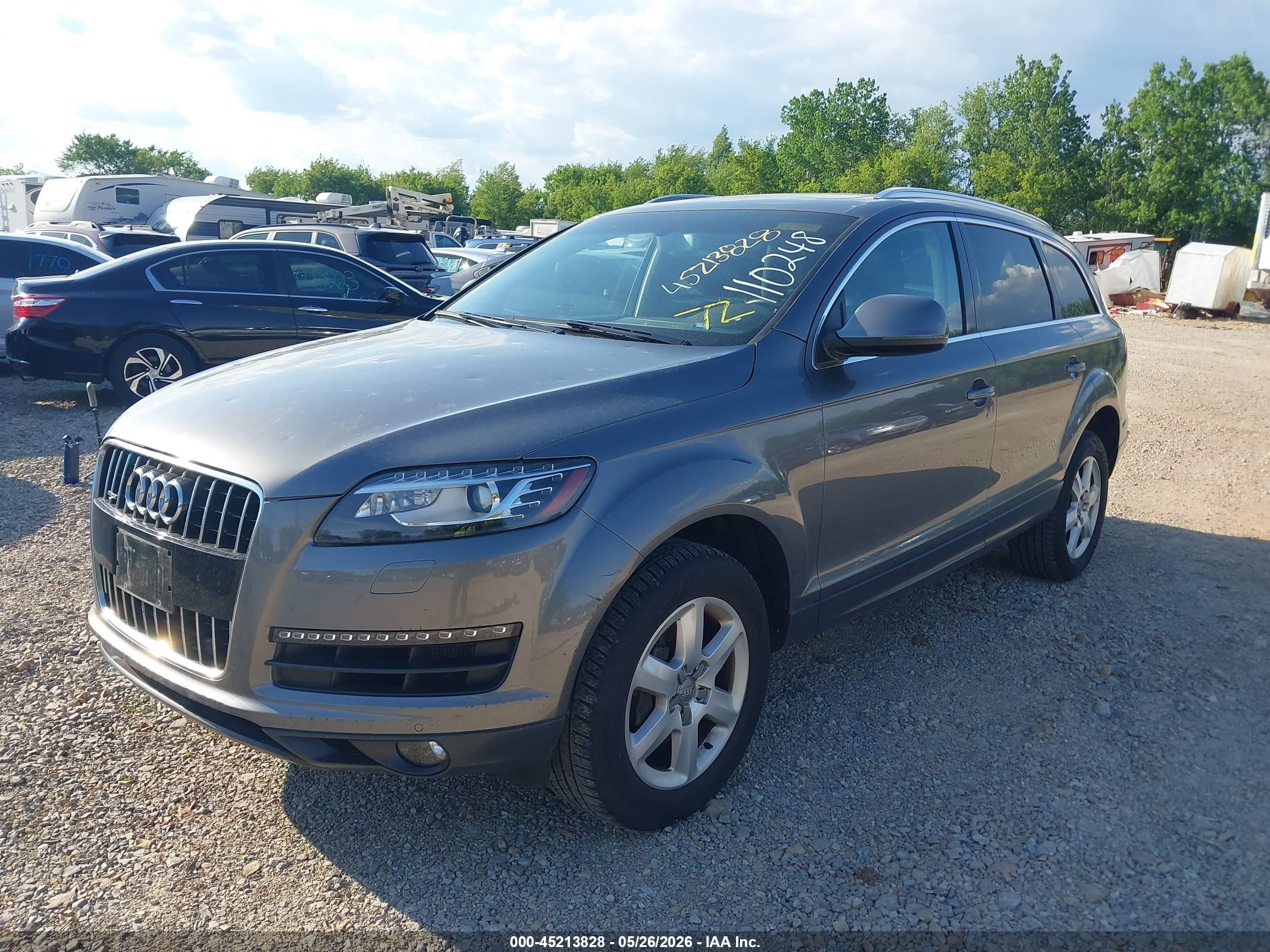 2013 Audi Q7 3.0t Premium Серый vin: WA1LGAFE0DD008996