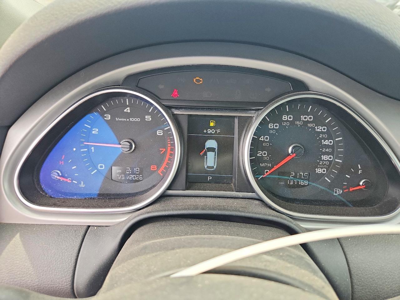 2014 Audi Q7 Premium Plus Silver vin: WA1LGAFE0ED015299