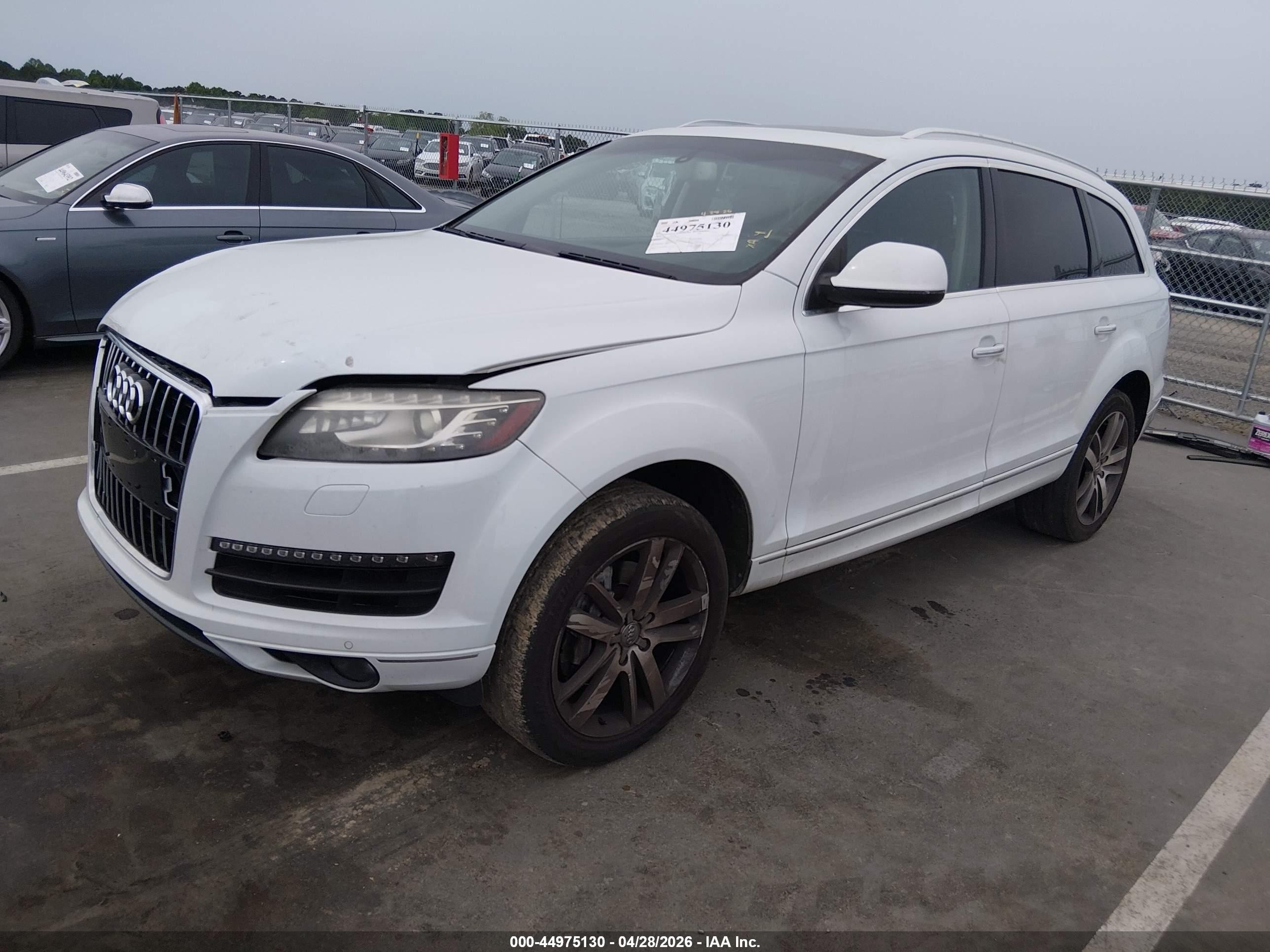2014 Audi Q7 3.0t Premium White vin: WA1LGAFE0ED019823