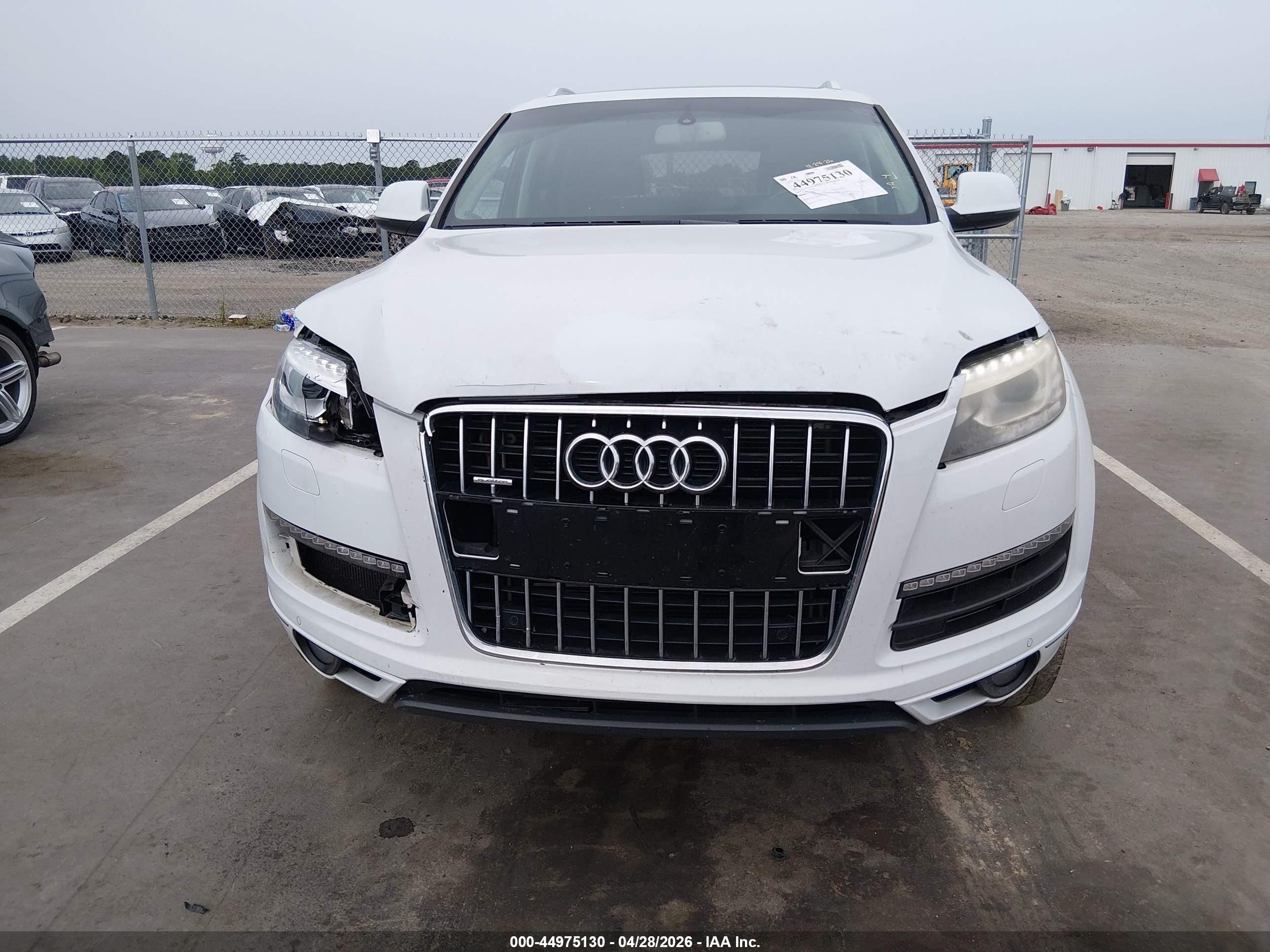 2014 Audi Q7 3.0t Premium White vin: WA1LGAFE0ED019823