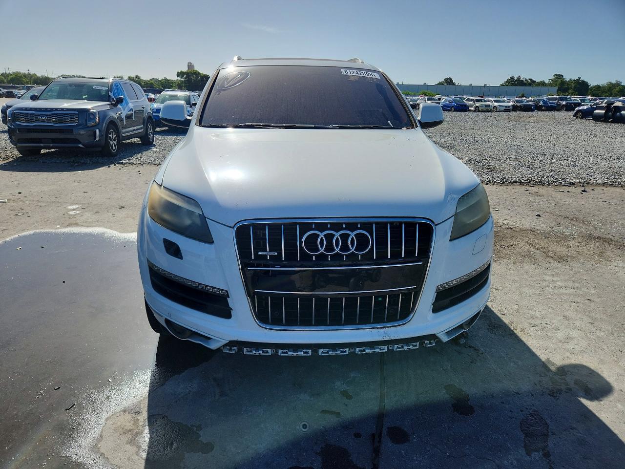 2014 Audi Q7 Premium Plus White vin: WA1LGAFE2ED018513