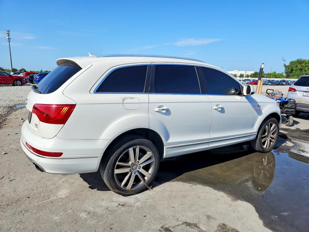 2014 Audi Q7 Premium Plus White vin: WA1LGAFE2ED018513