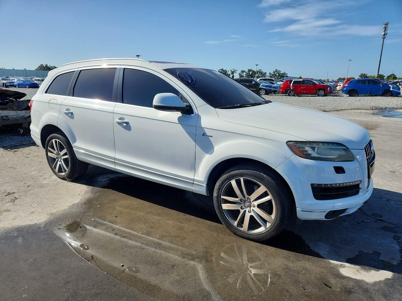 2014 Audi Q7 Premium Plus White vin: WA1LGAFE2ED018513