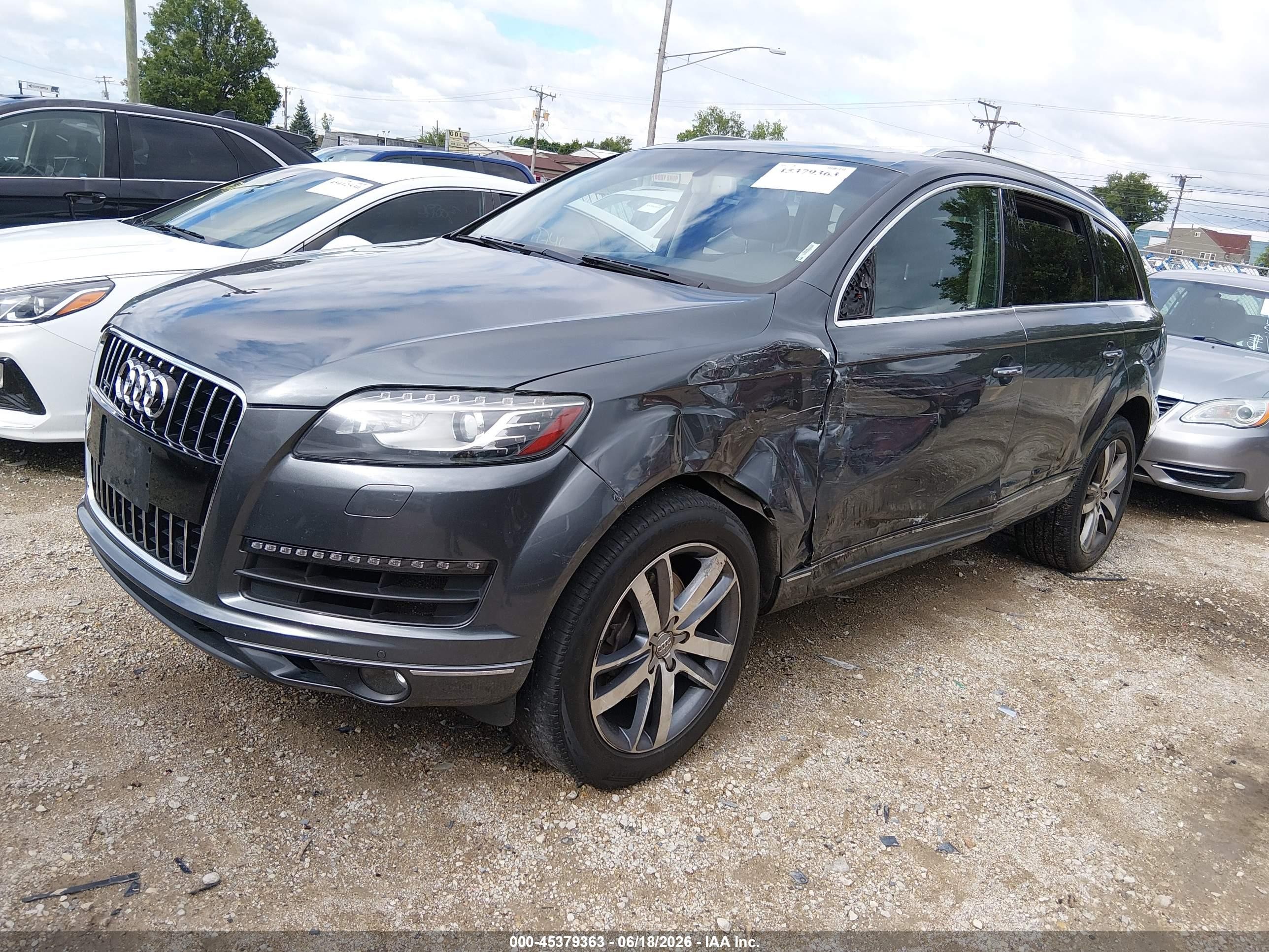 2015 Audi Q7 3.0t Premium Gray vin: WA1LGAFE2FD031263