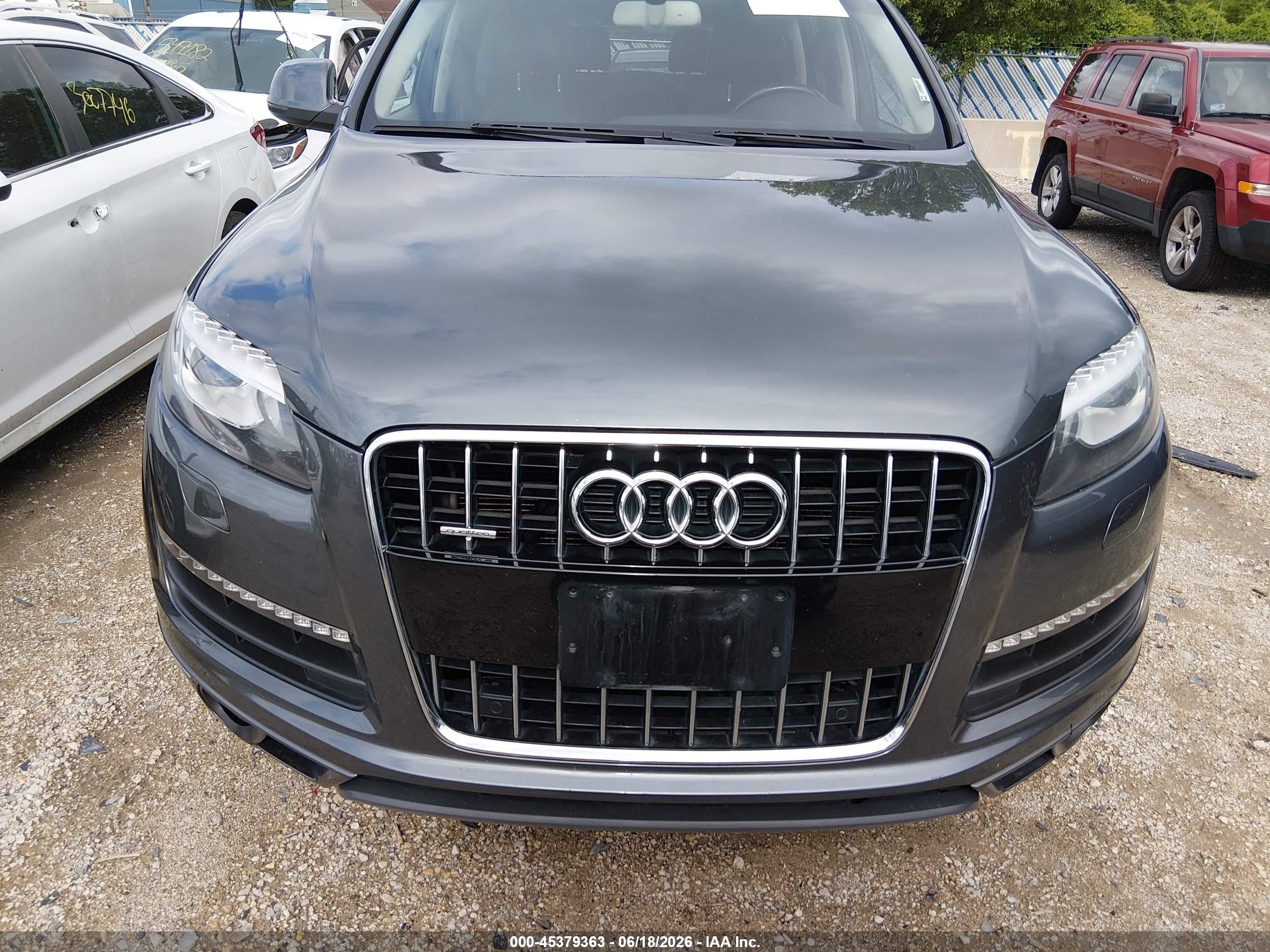 2015 Audi Q7 3.0t Premium Gray vin: WA1LGAFE2FD031263