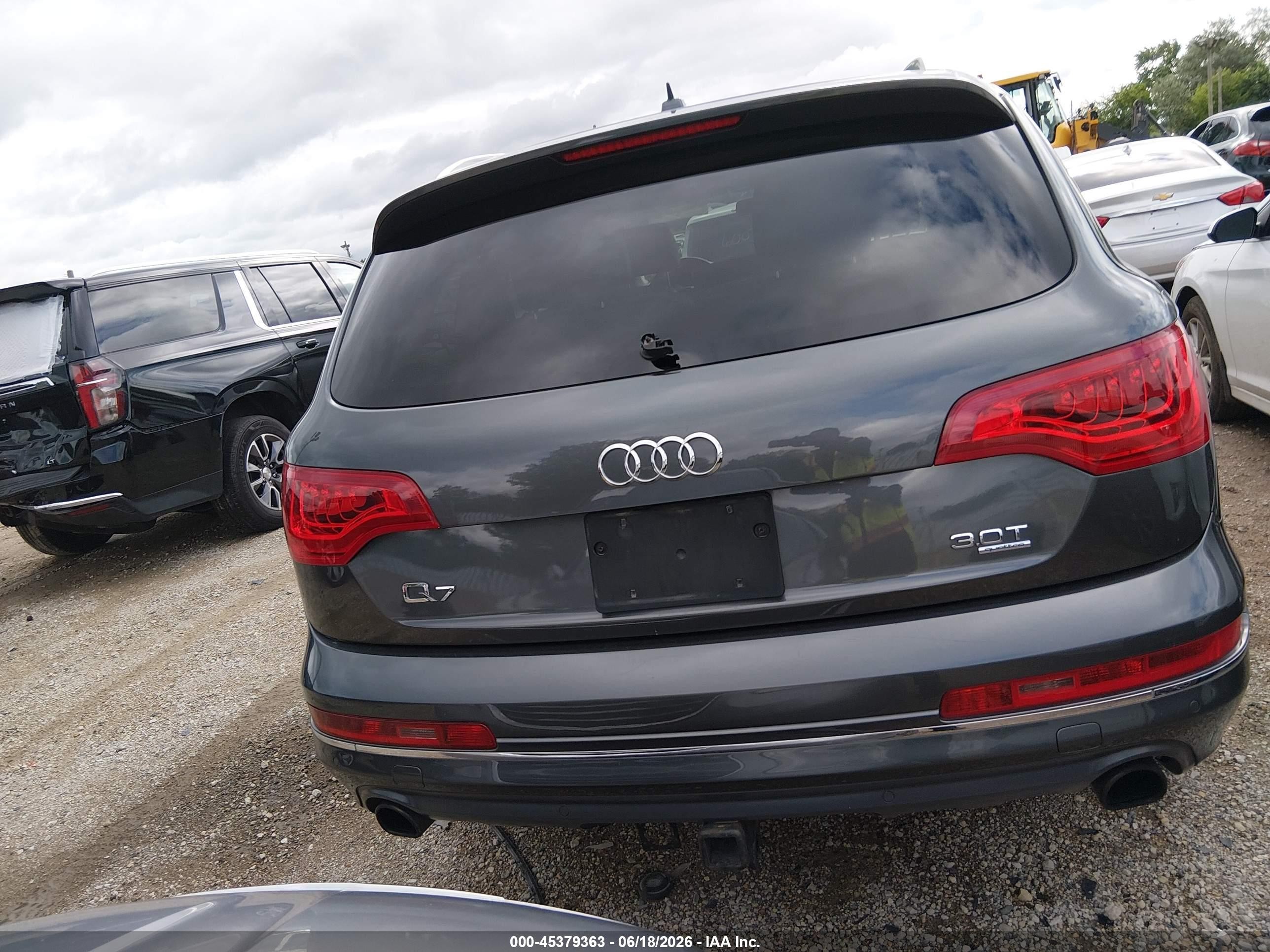2015 Audi Q7 3.0t Premium Gray vin: WA1LGAFE2FD031263