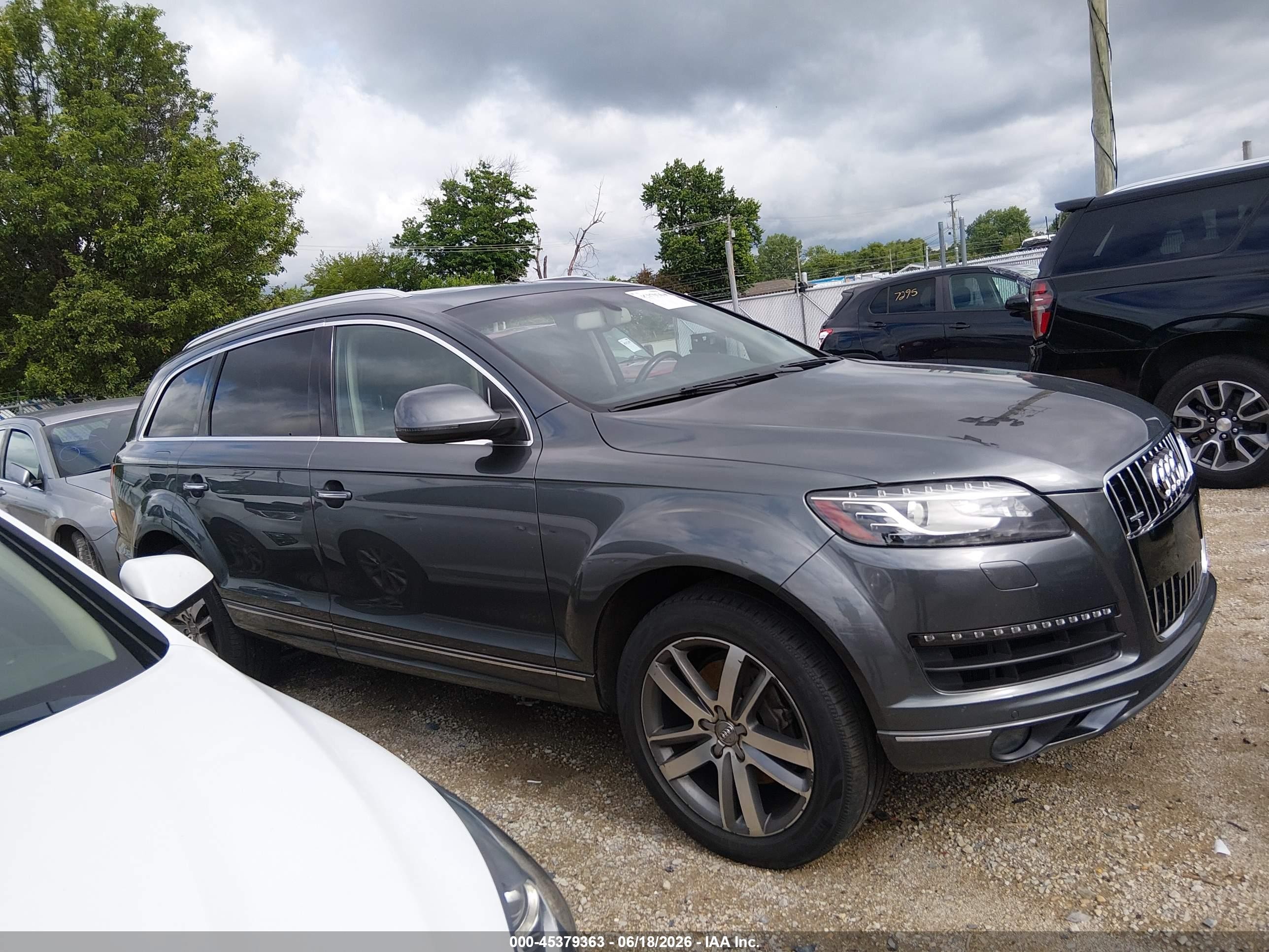 2015 Audi Q7 3.0t Premium Gray vin: WA1LGAFE2FD031263