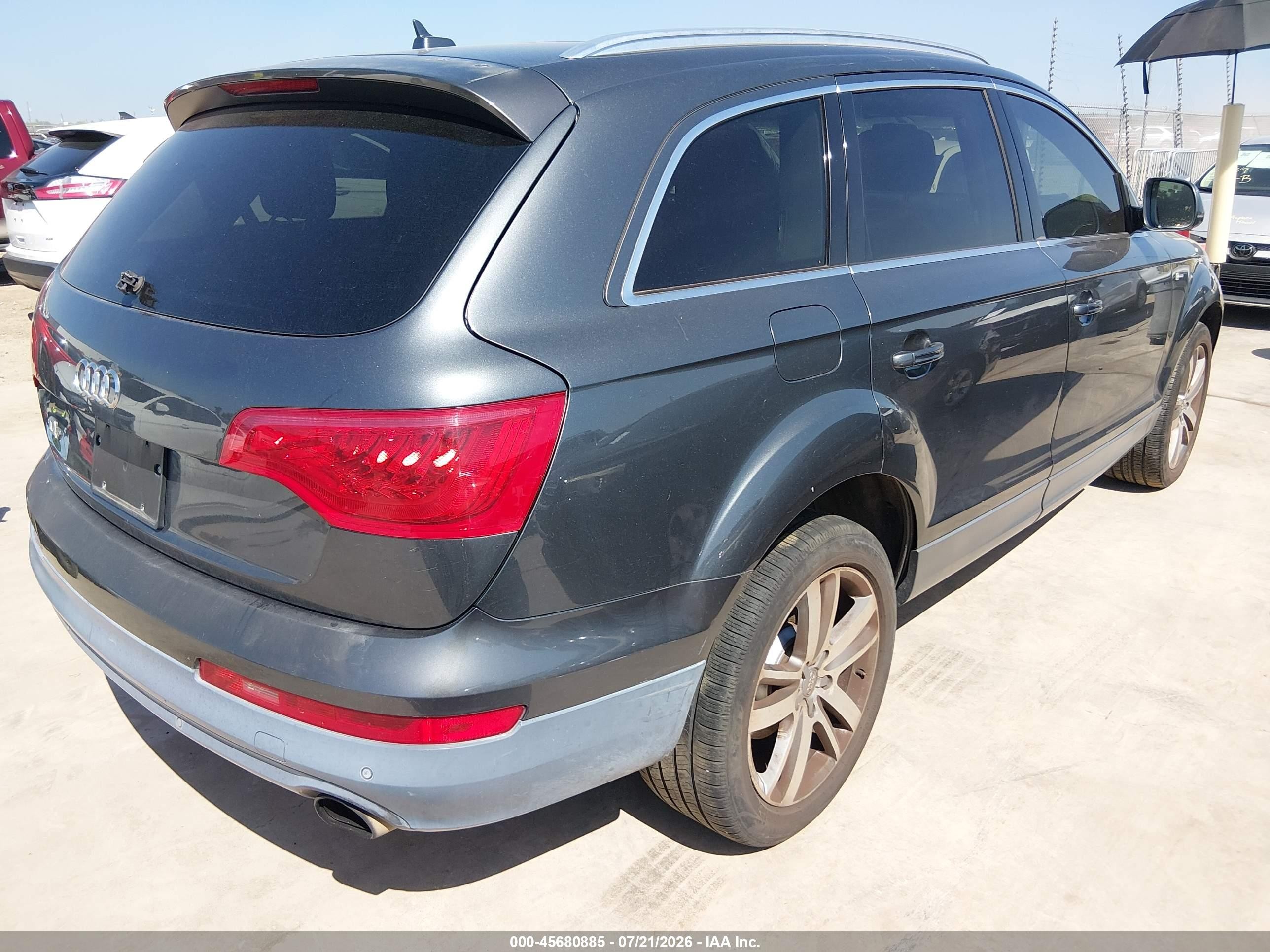 2013 Audi Q7 3.0t Premium Gray vin: WA1LGAFE3DD013917