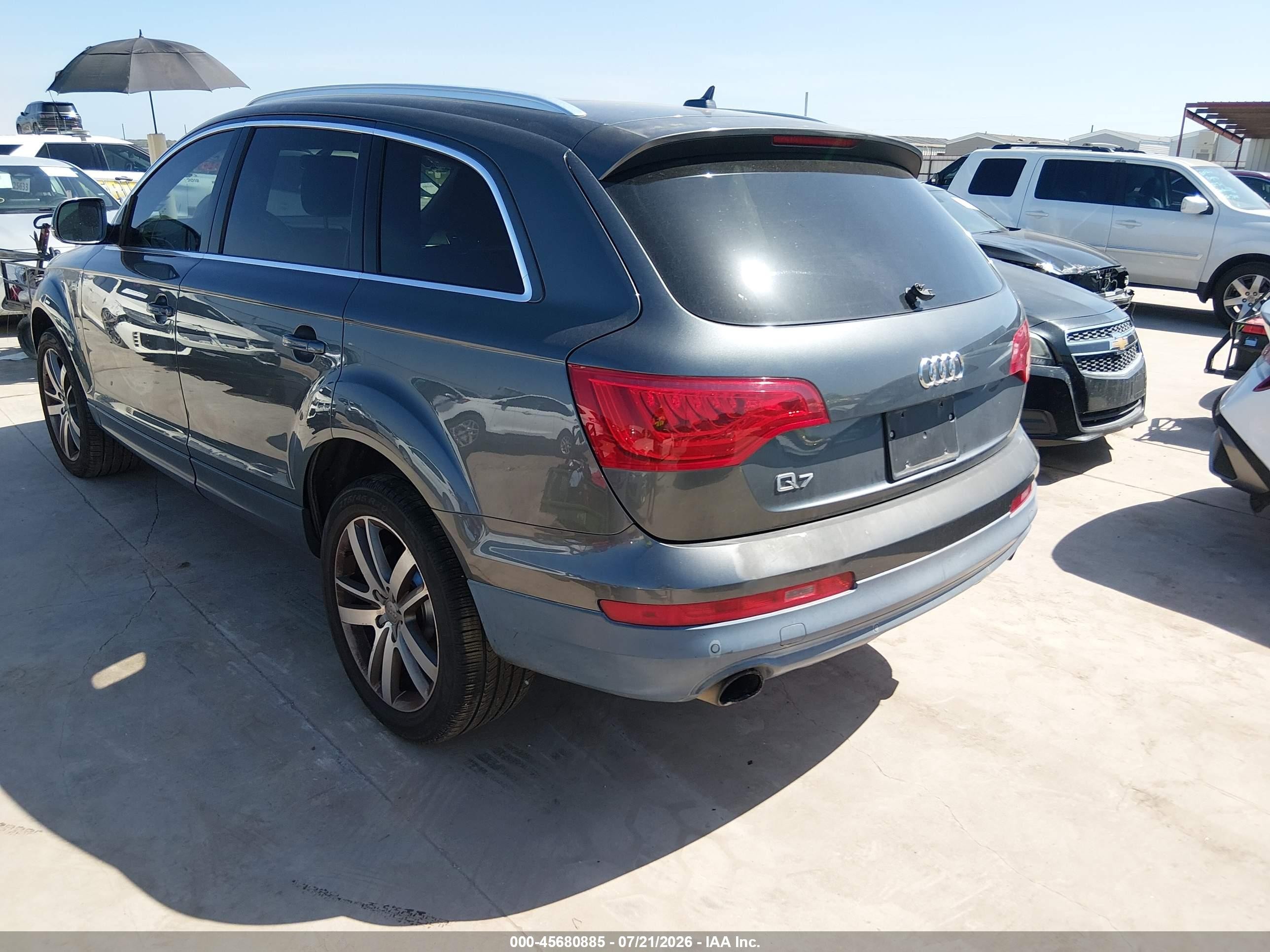 2013 Audi Q7 3.0t Premium Gray vin: WA1LGAFE3DD013917