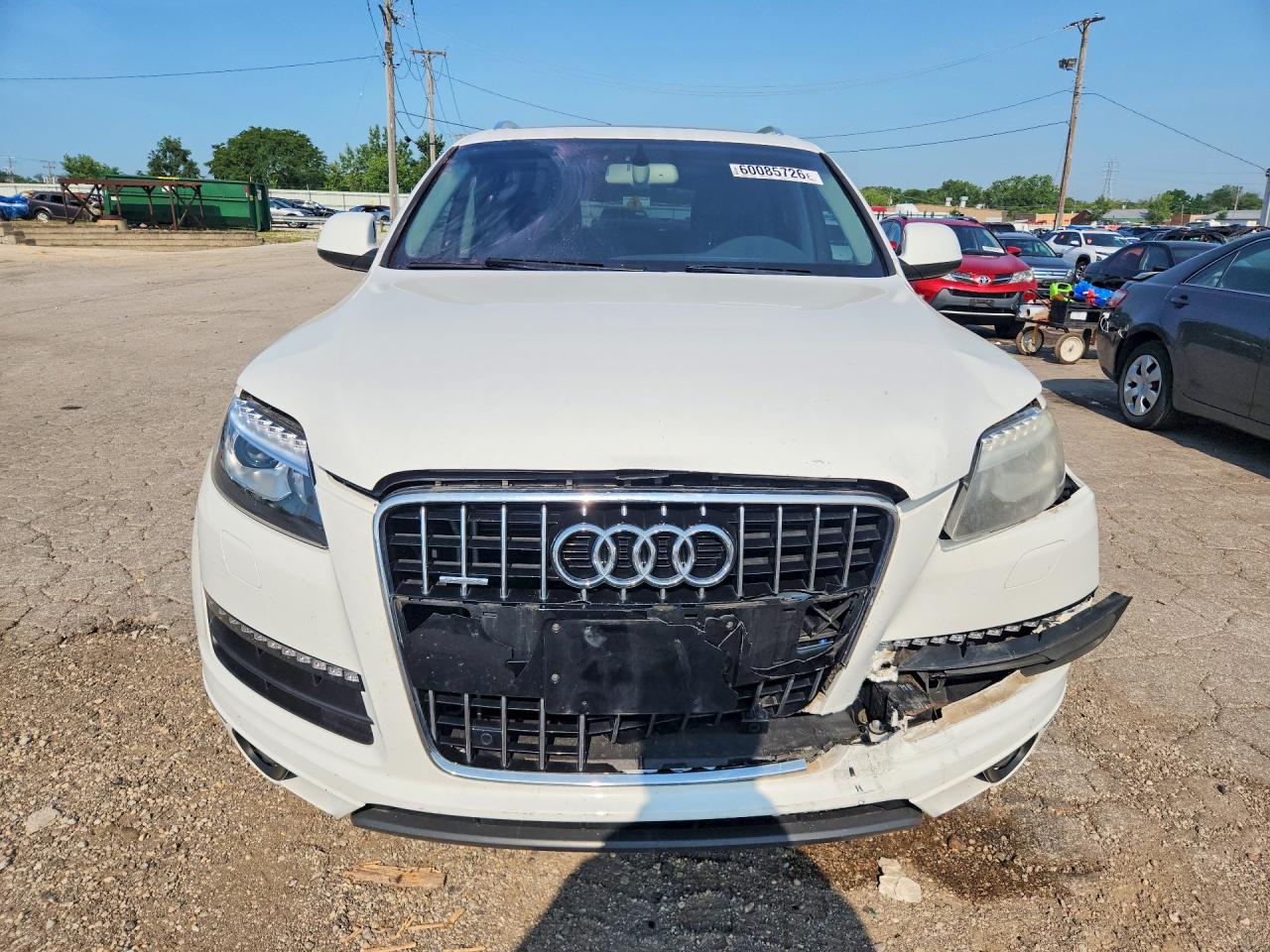 2014 Audi Q7 Premium Plus White vin: WA1LGAFE3ED008668