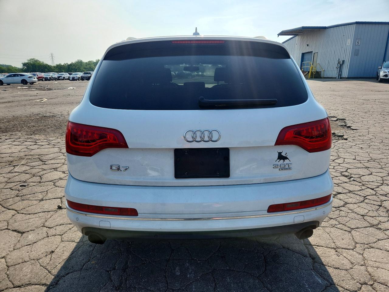 2014 Audi Q7 Premium Plus White vin: WA1LGAFE3ED008668