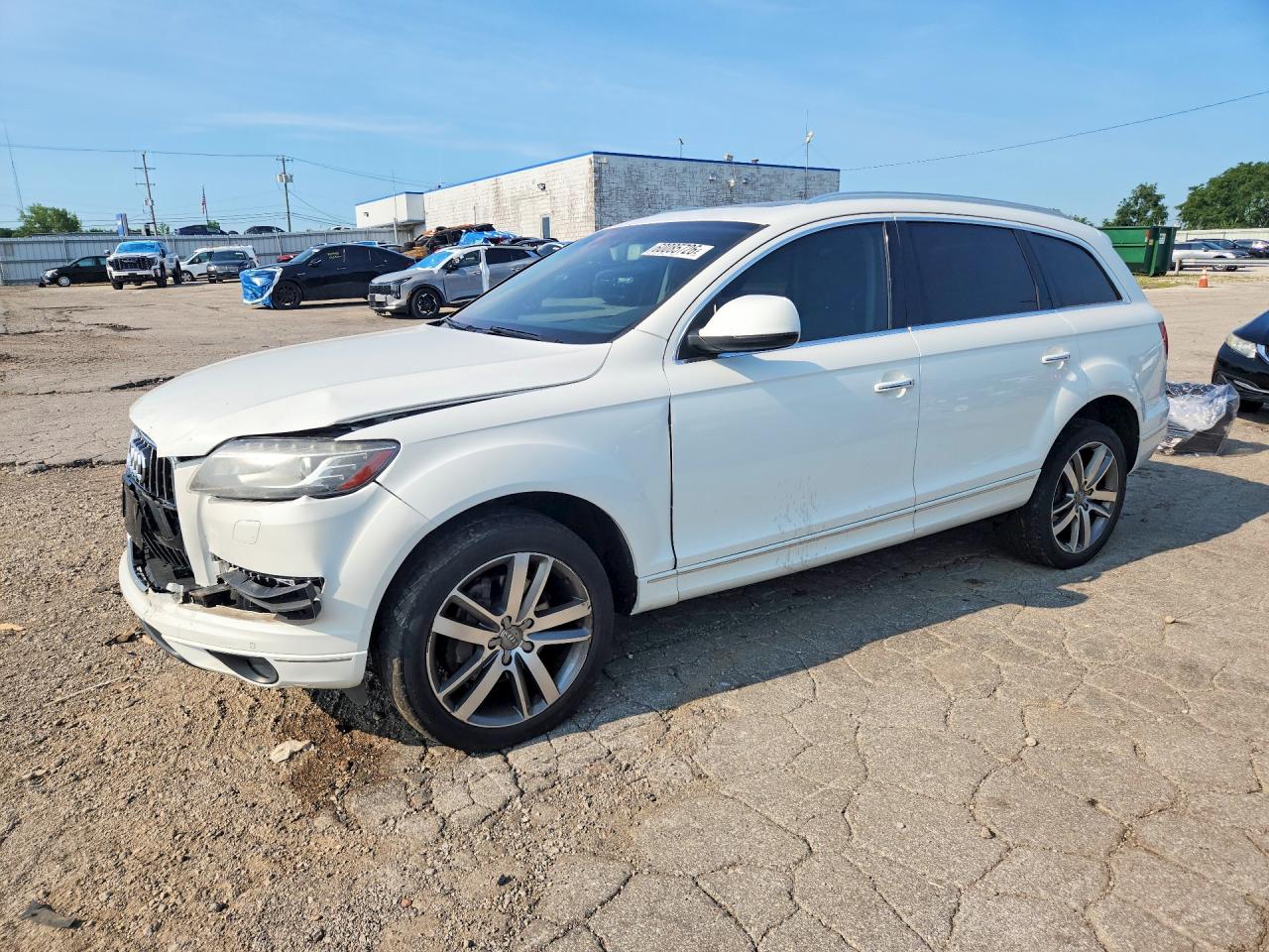 2014 Audi Q7 Premium Plus White vin: WA1LGAFE3ED008668