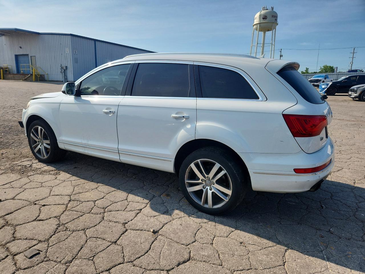 2014 Audi Q7 Premium Plus White vin: WA1LGAFE3ED008668