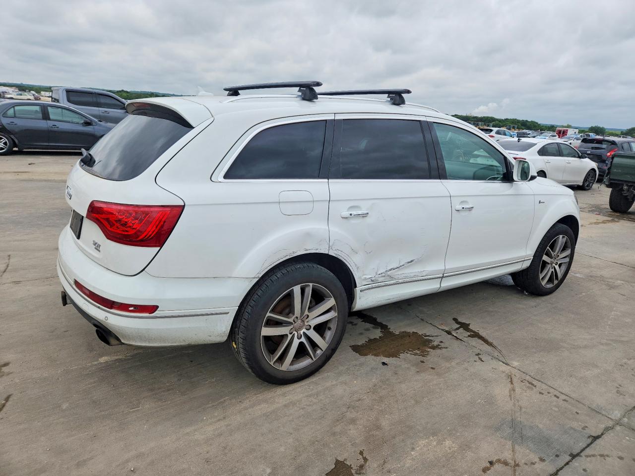 2015 Audi Q7 Premium Plus White vin: WA1LGAFE3FD006226