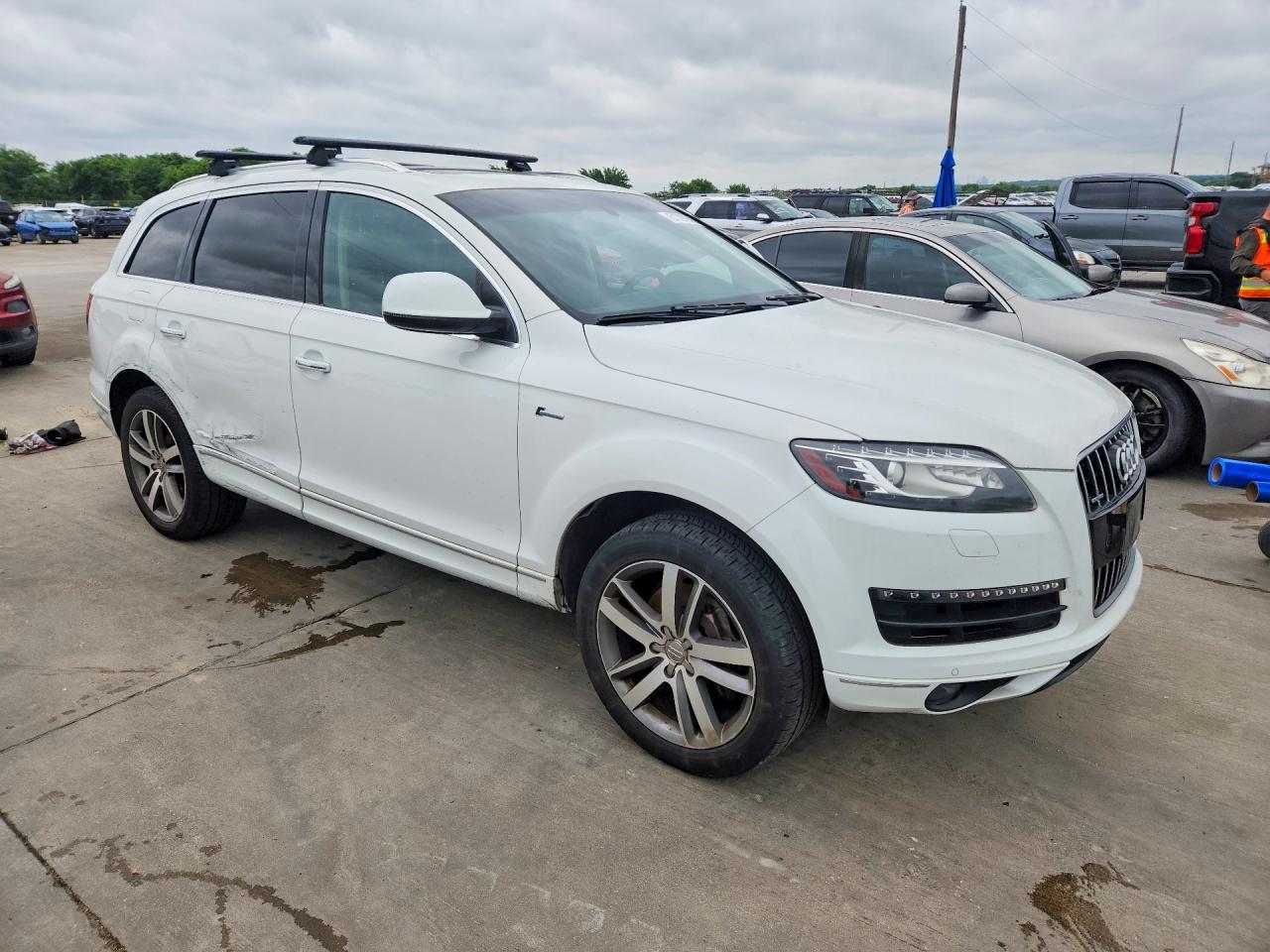 2015 Audi Q7 Premium Plus White vin: WA1LGAFE3FD006226