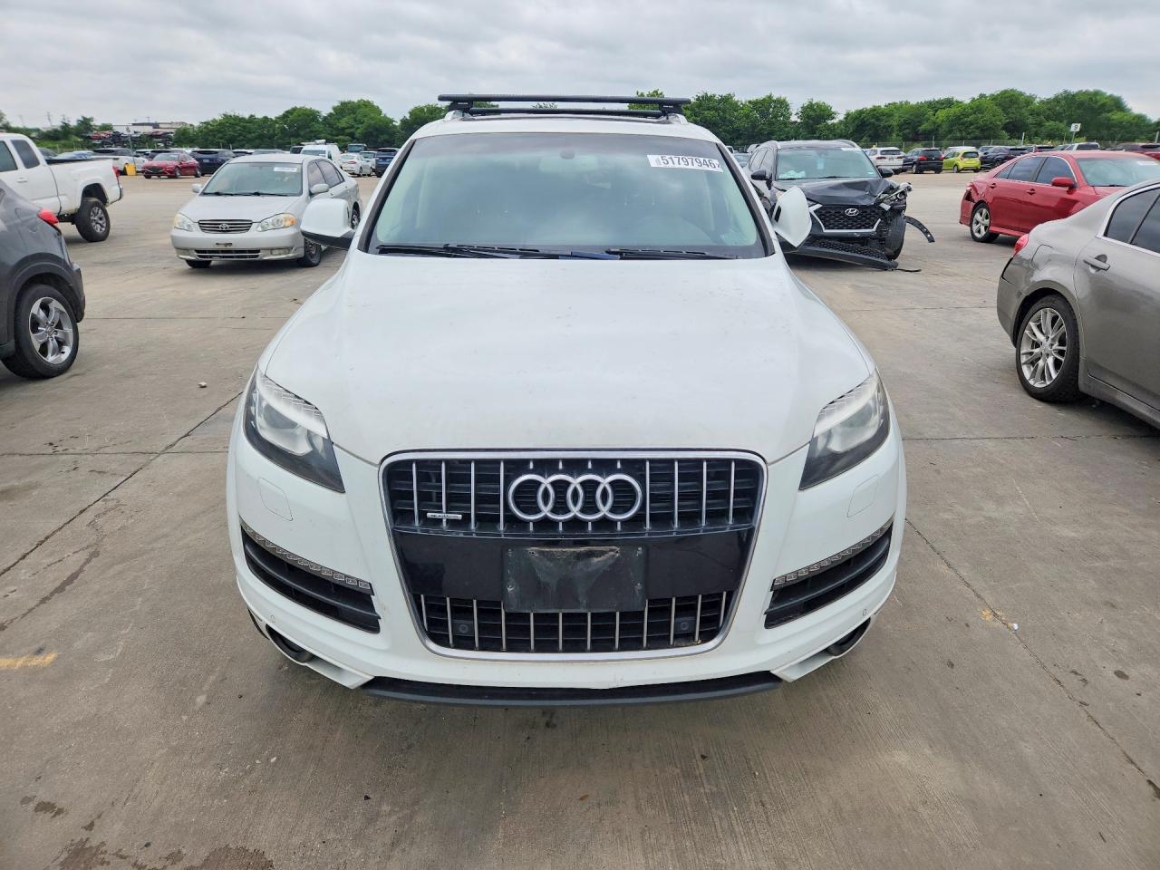 2015 Audi Q7 Premium Plus White vin: WA1LGAFE3FD006226