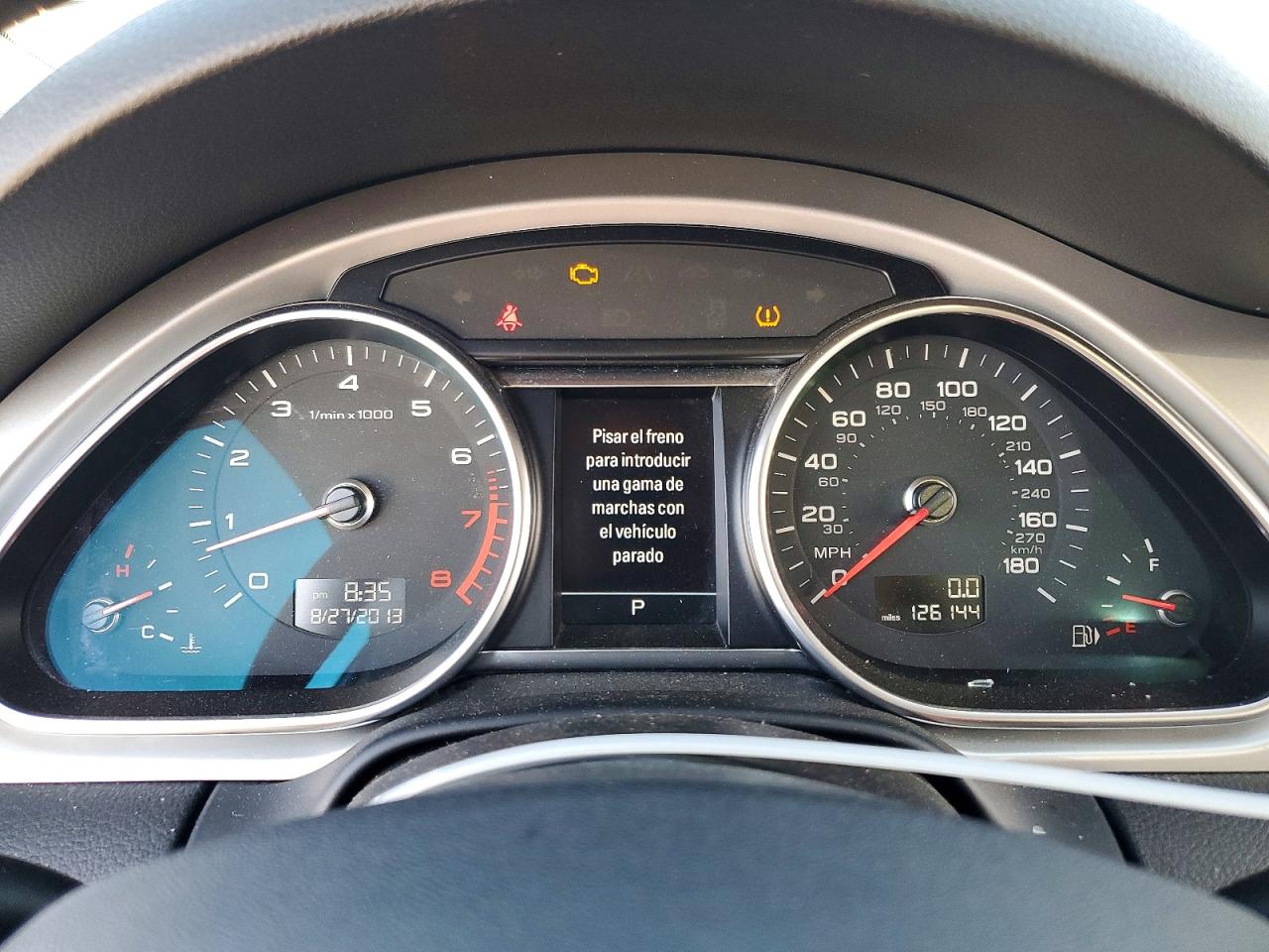 2013 Audi Q7 Silver vin: WA1LGAFE4DD016955