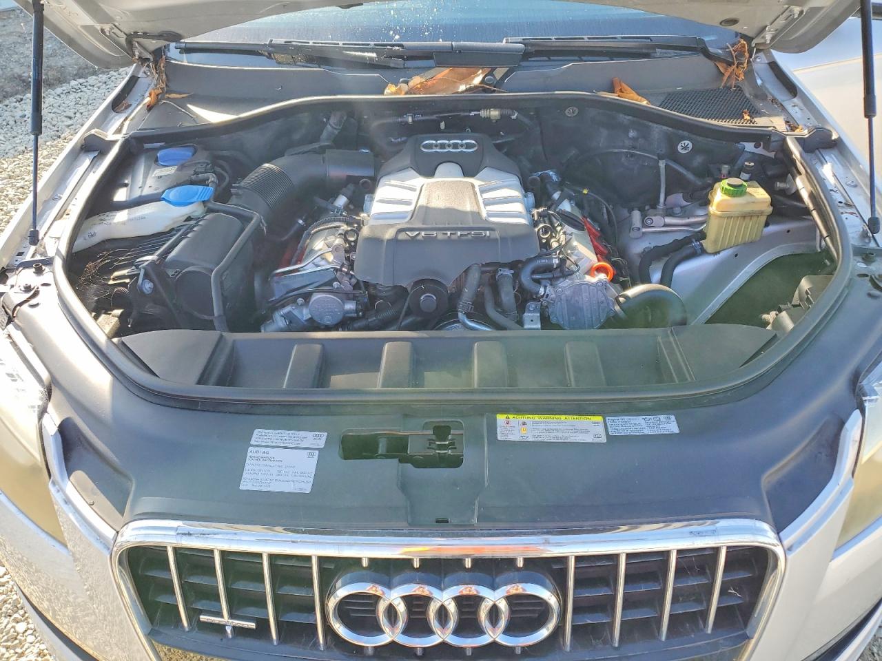2013 Audi Q7 Silver vin: WA1LGAFE4DD016955