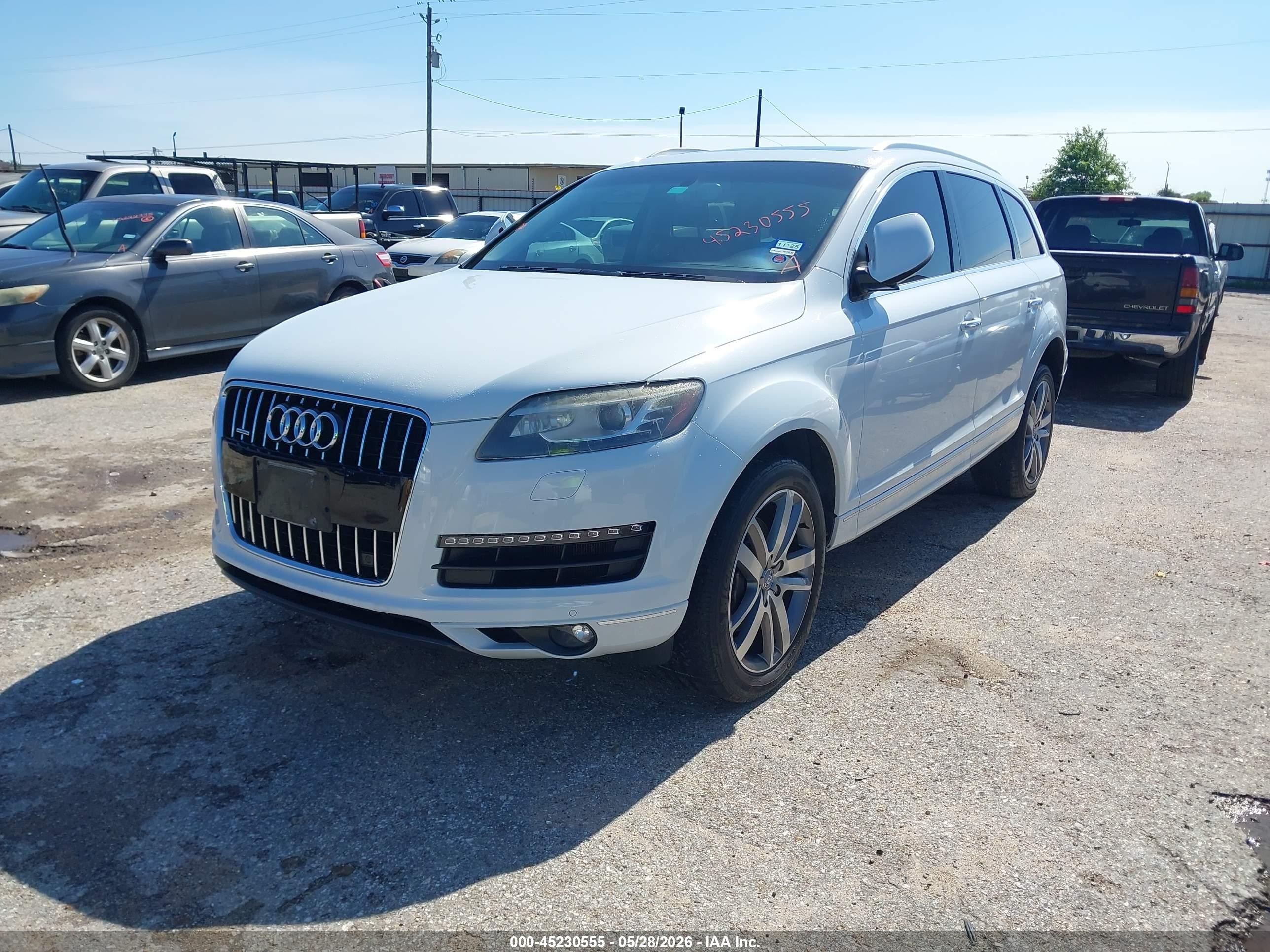 2014 Audi Q7 3.0t Premium White vin: WA1LGAFE4ED010722
