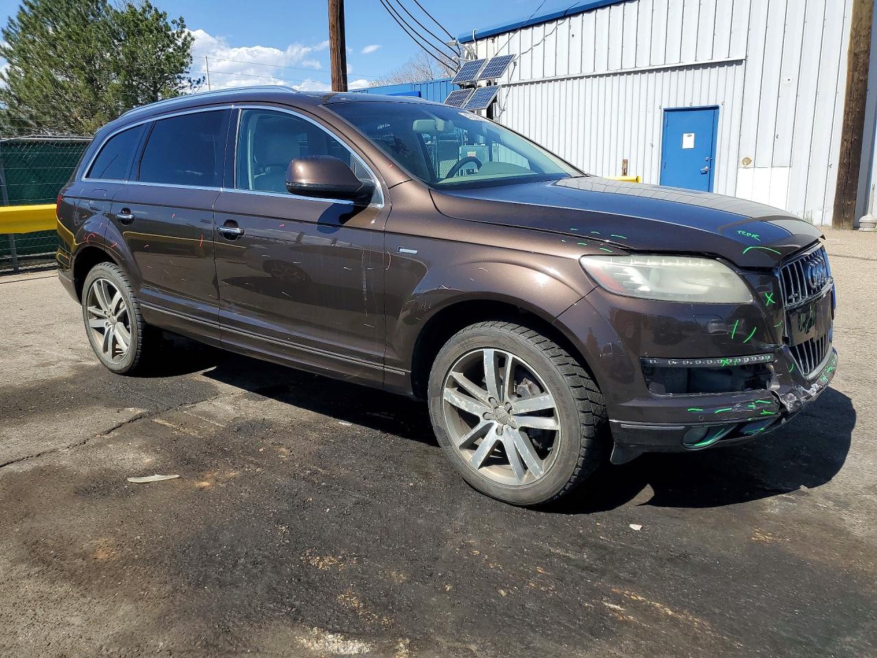 2014 Audi Q7 Premium Plus Brown vin: WA1LGAFE4ED014169