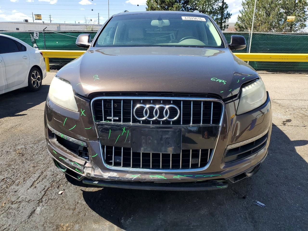 2014 Audi Q7 Premium Plus Brown vin: WA1LGAFE4ED014169