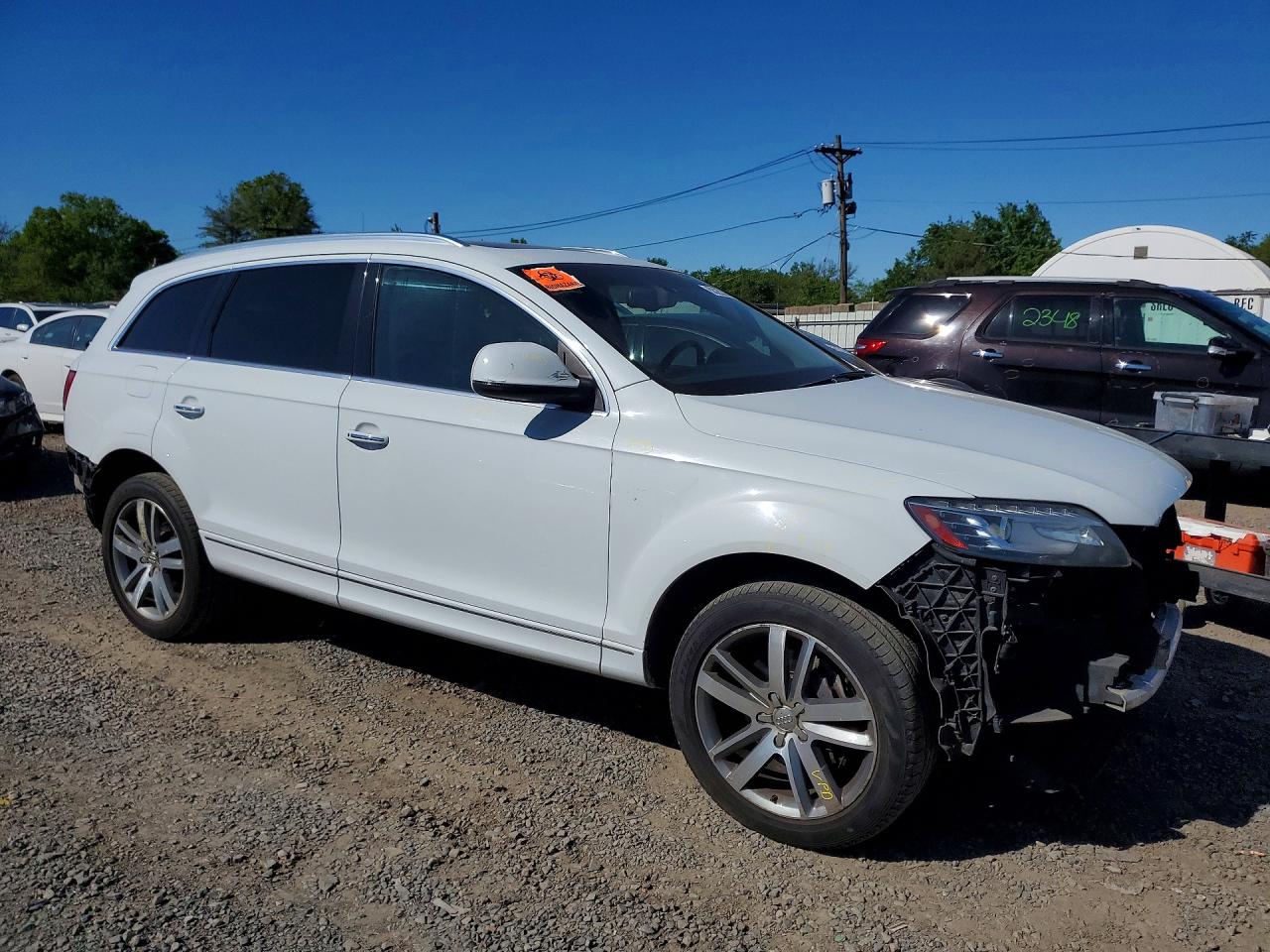 2015 Audi Q7 Premium Plus White vin: WA1LGAFE4FD015422