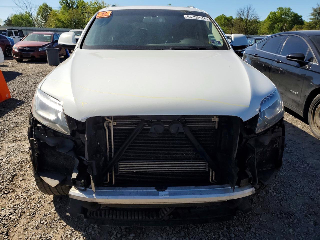 2015 Audi Q7 Premium Plus White vin: WA1LGAFE4FD015422