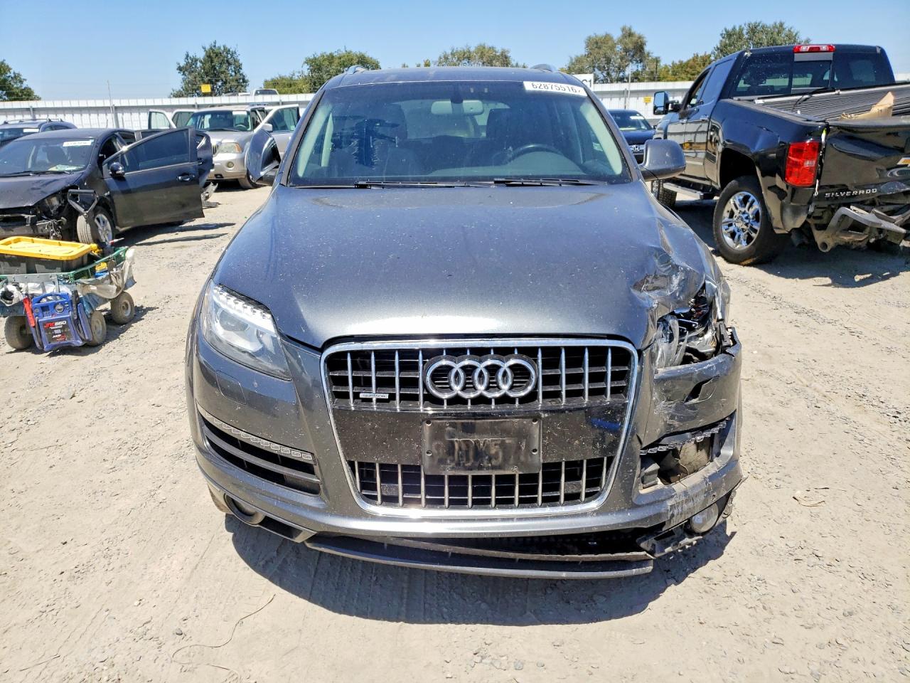 2015 Audi Q7 Premium Plus Gray vin: WA1LGAFE4FD024654