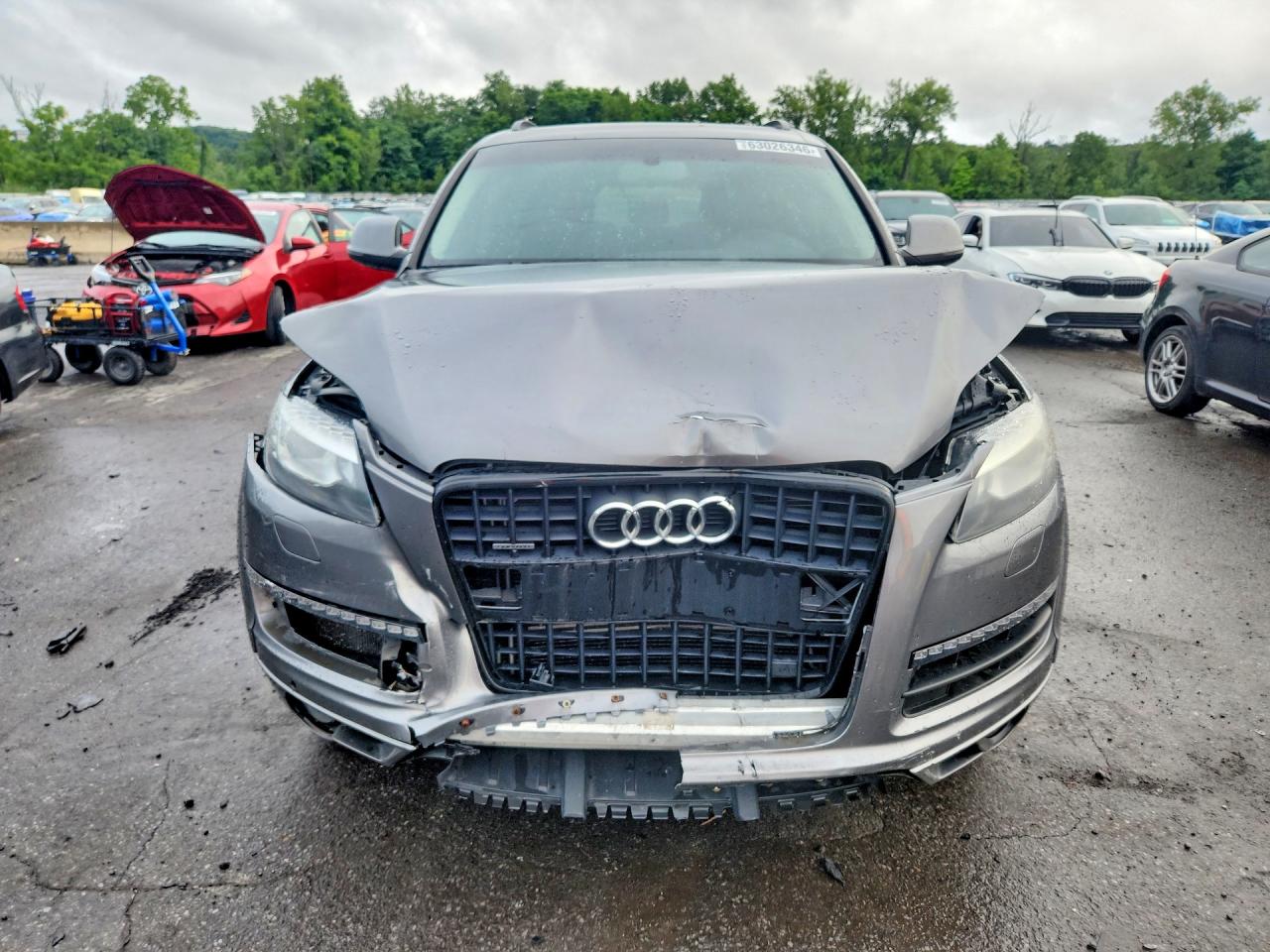 2015 Audi Q7 Premium Plus Gray vin: WA1LGAFE4FD027540