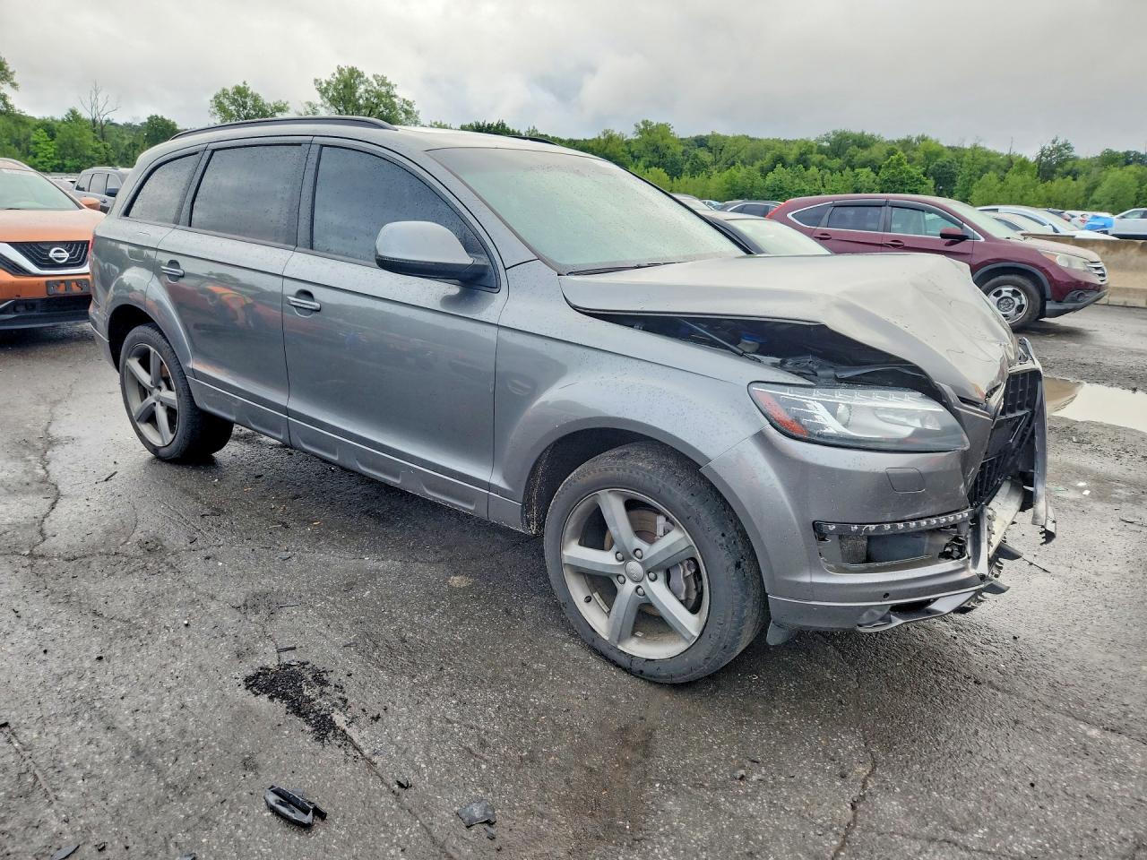 2015 Audi Q7 Premium Plus Gray vin: WA1LGAFE4FD027540