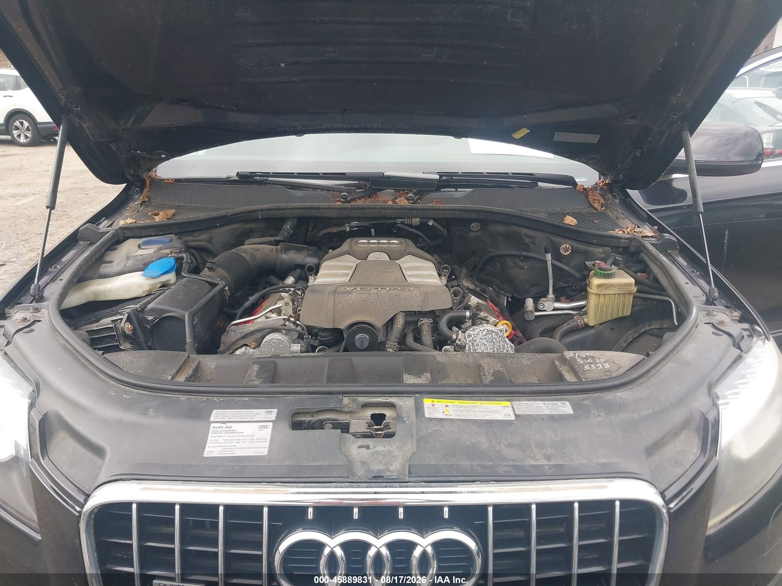 2015 Audi Q7 3.0t Premium Black vin: WA1LGAFE4FD028171