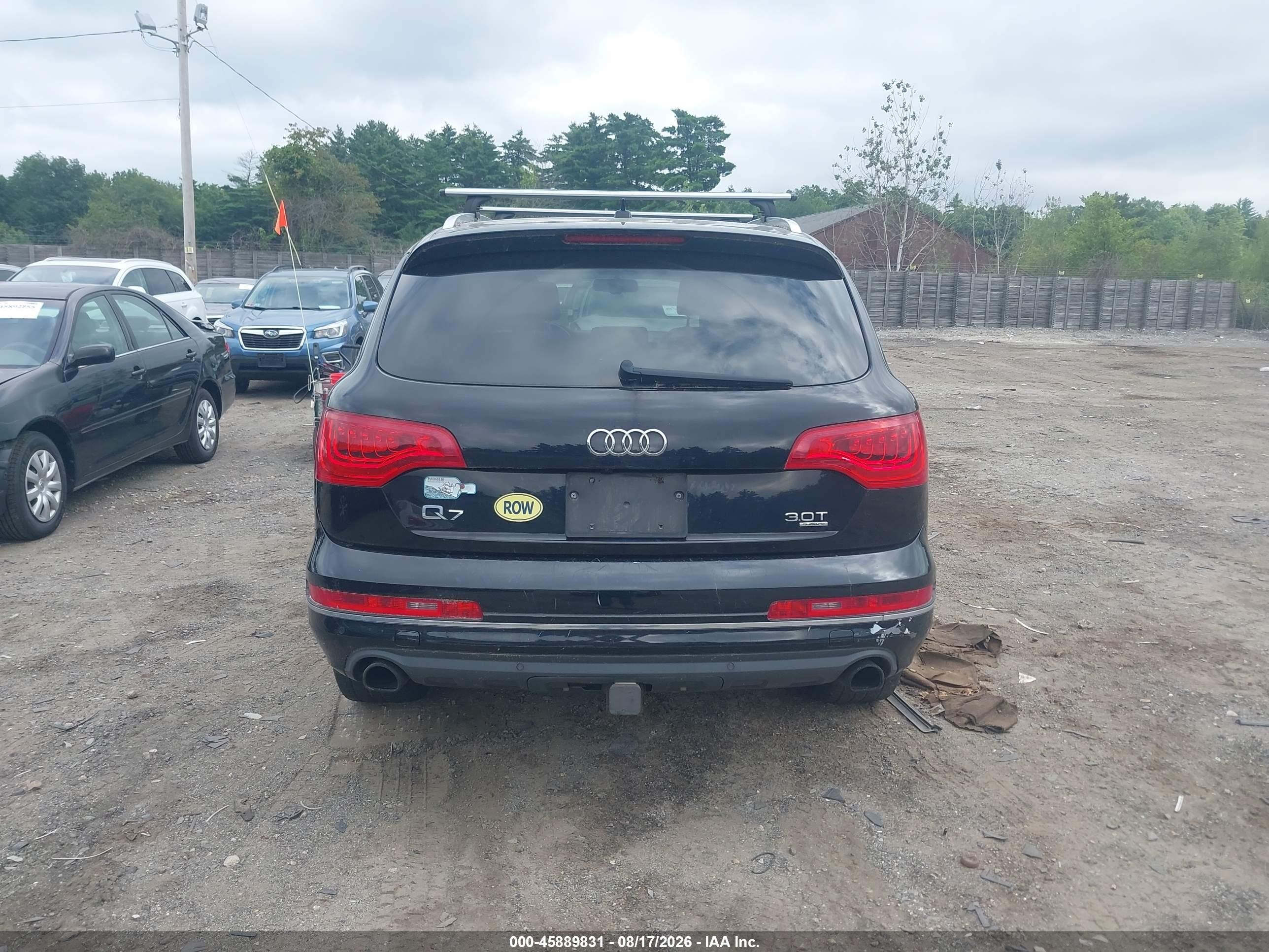 2015 Audi Q7 3.0t Premium Black vin: WA1LGAFE4FD028171