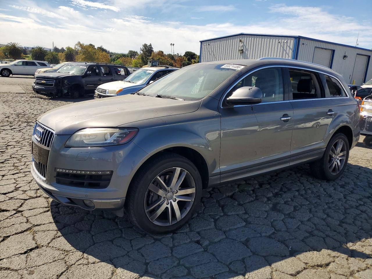 2014 Audi Q7 Premium Plus Серый vin: WA1LGAFE5ED005612