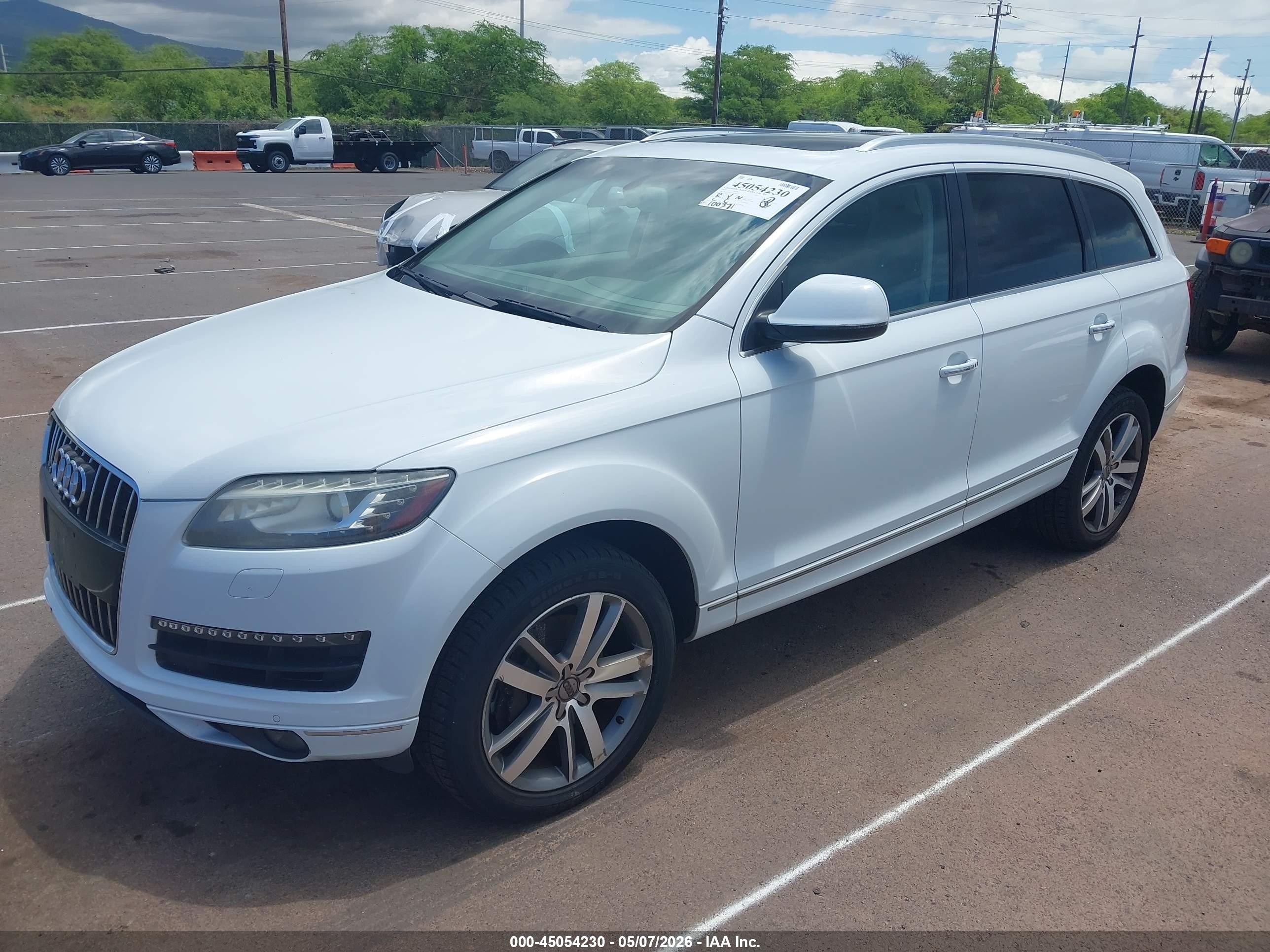 2015 Audi Q7 3.0t Premium White vin: WA1LGAFE5FD002212