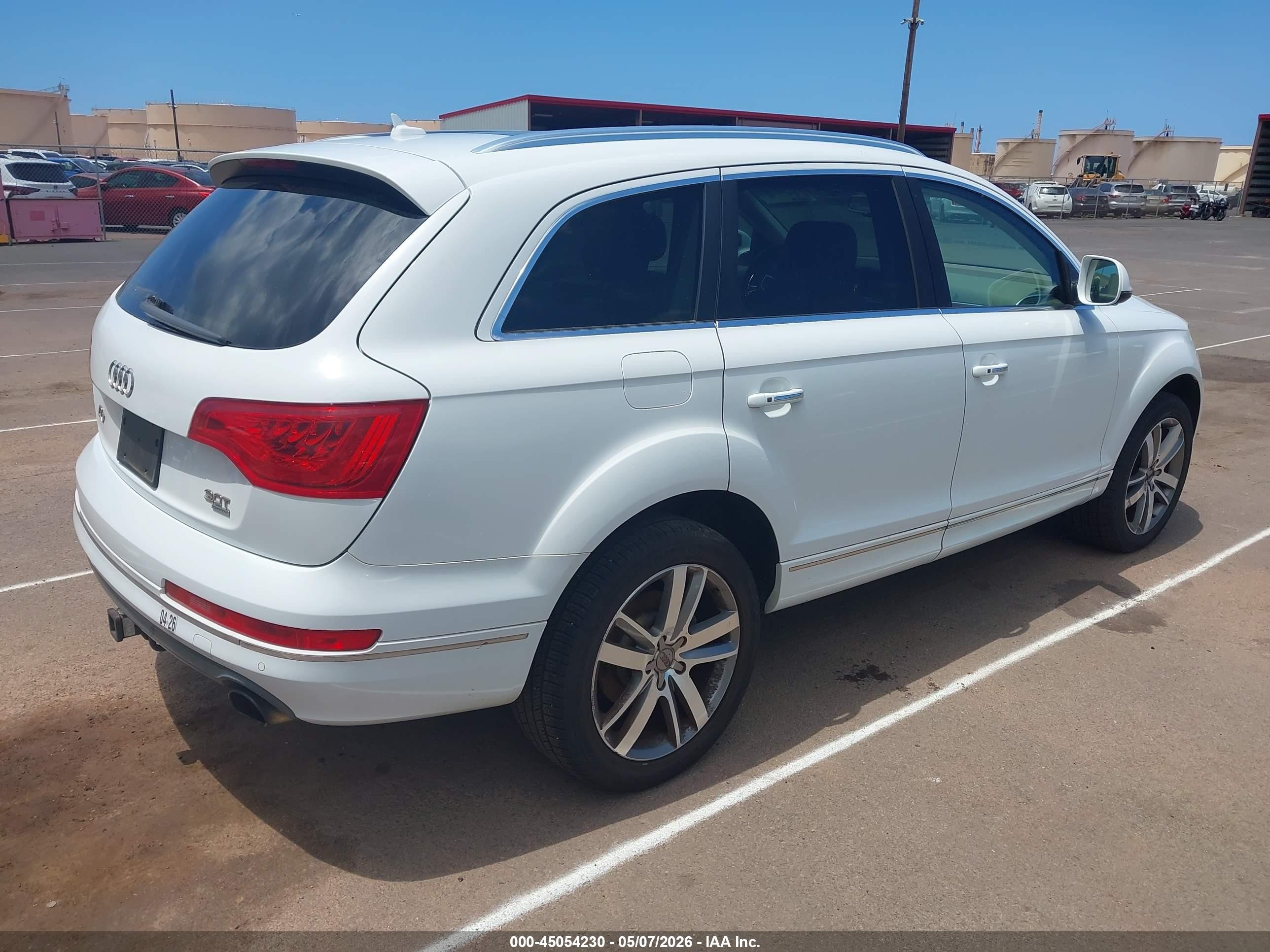 2015 Audi Q7 3.0t Premium White vin: WA1LGAFE5FD002212