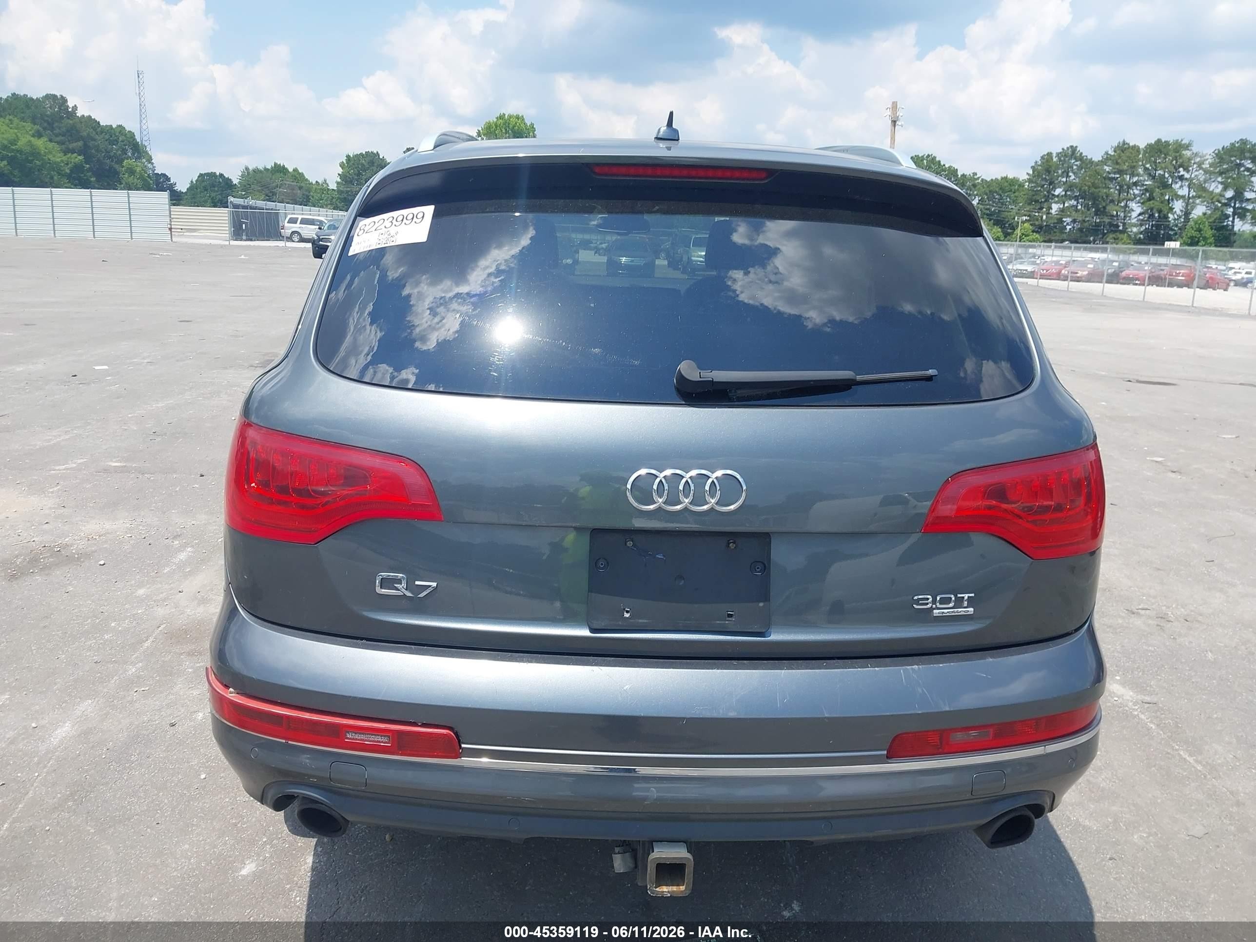2015 Audi Q7 3.0t Premium Gray vin: WA1LGAFE5FD011945