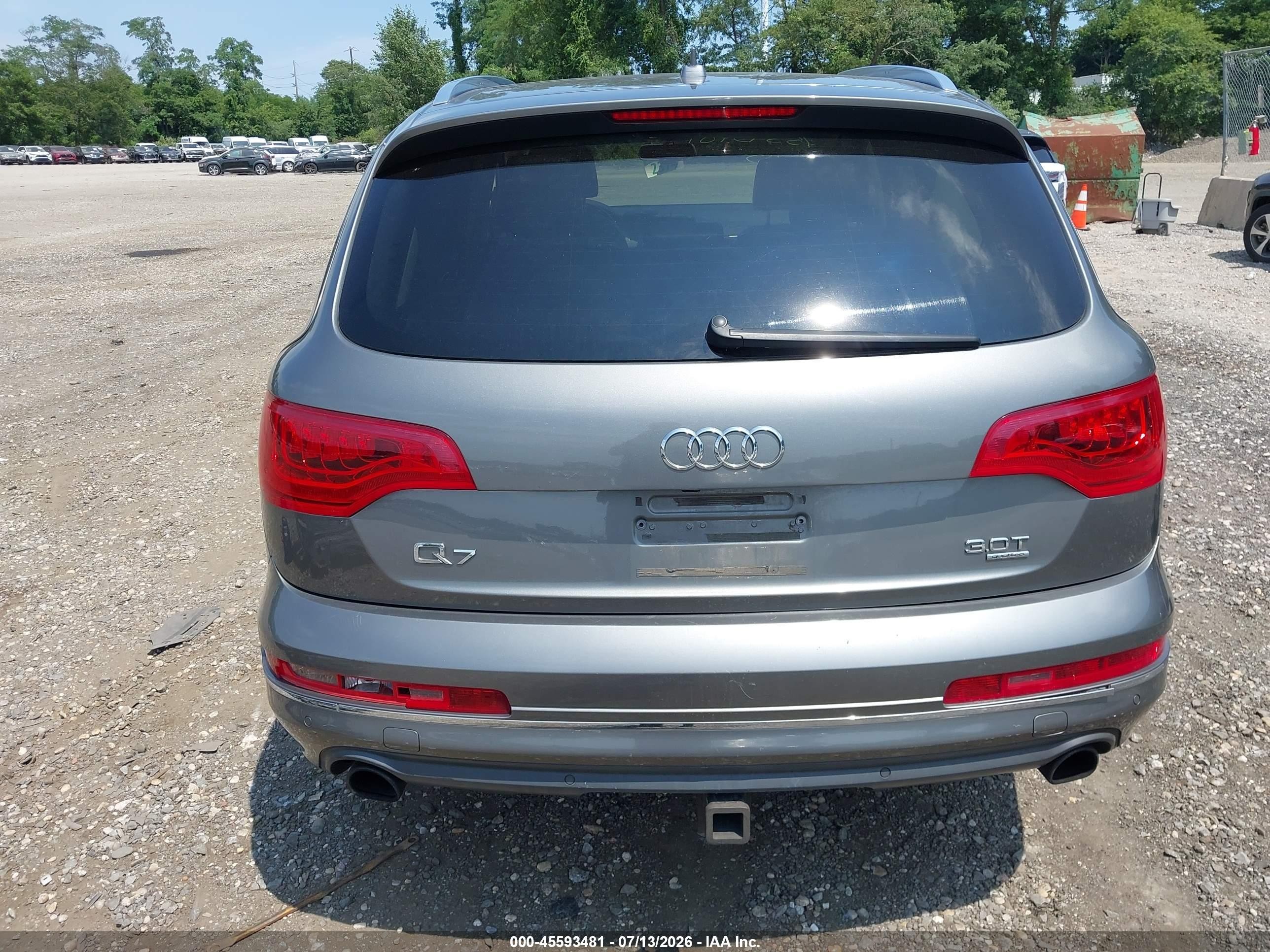 2015 Audi Q7 3.0t Premium Gray vin: WA1LGAFE5FD015798