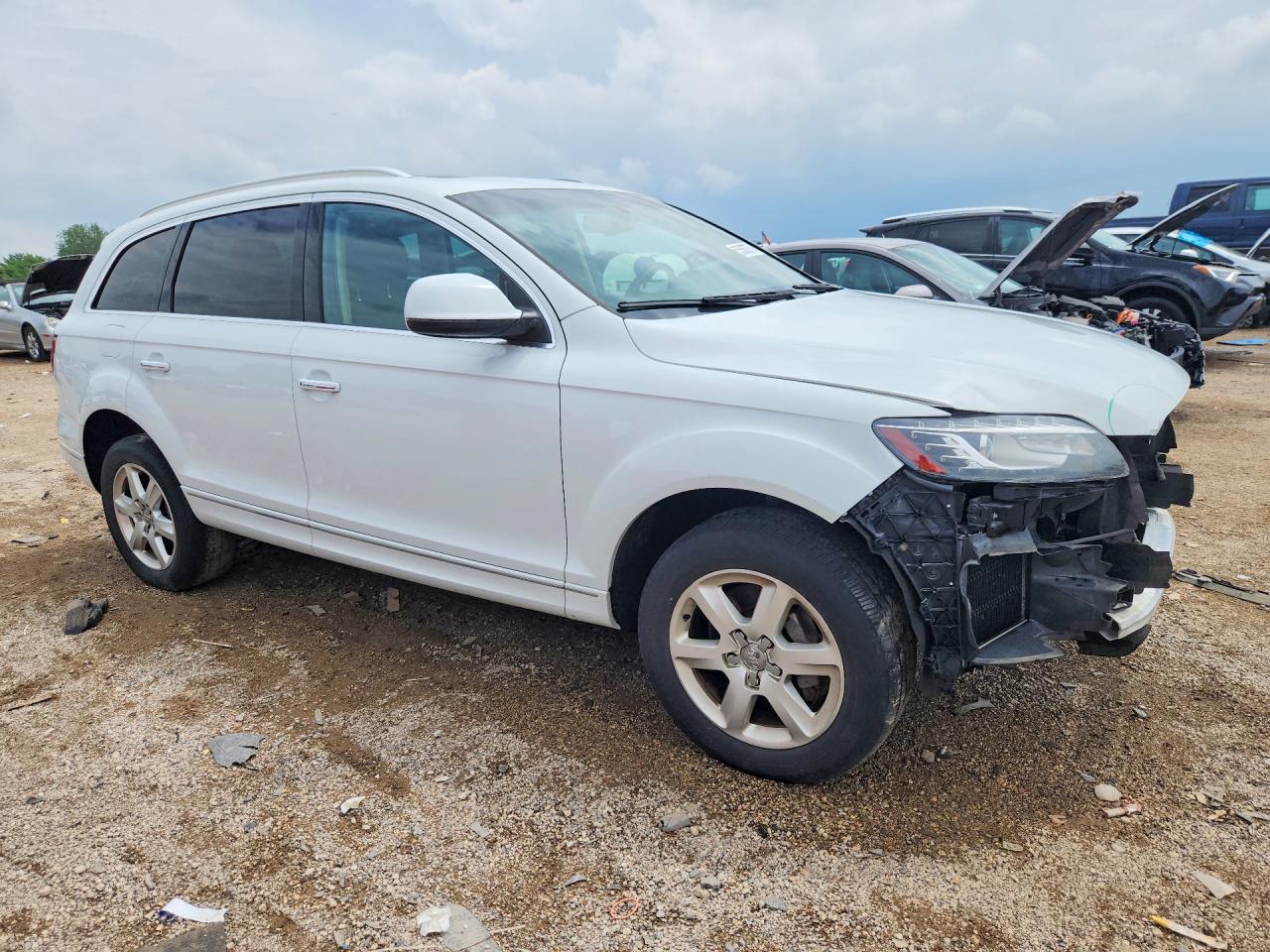 2015 Audi Q7 Premium Plus White vin: WA1LGAFE5FD023089