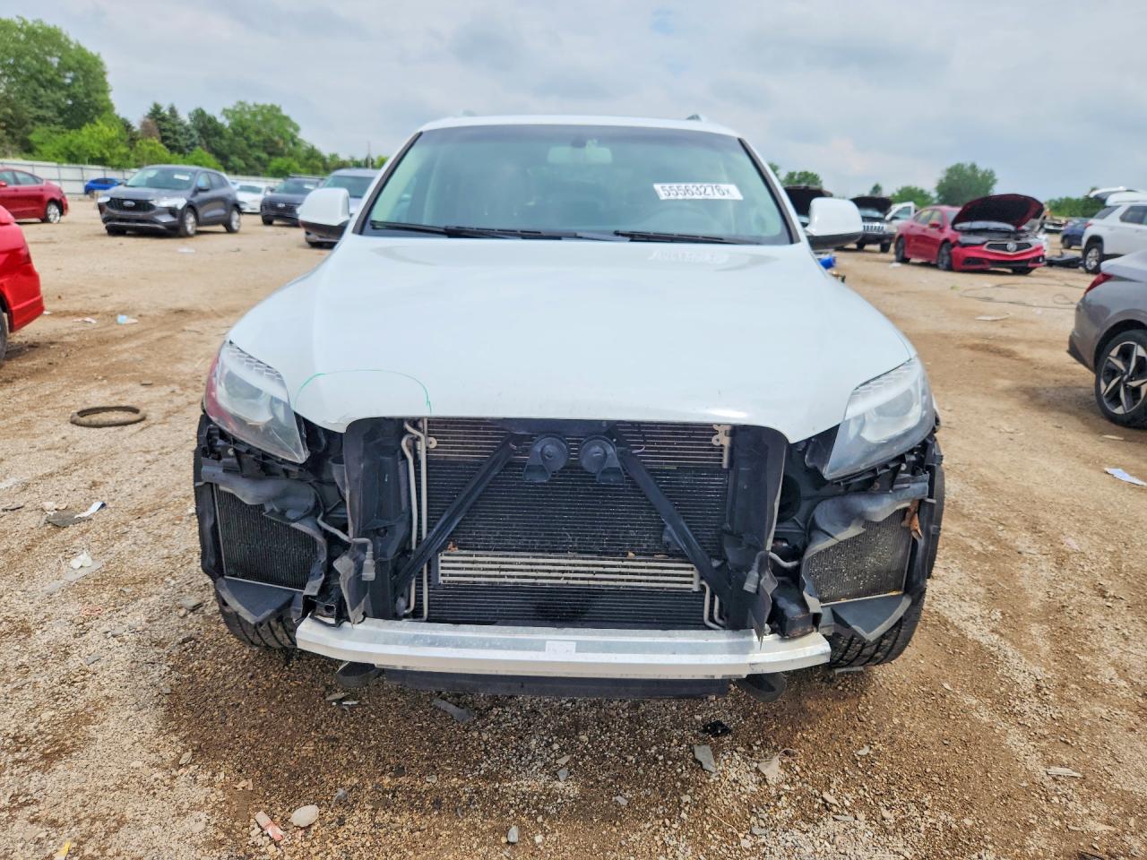 2015 Audi Q7 Premium Plus White vin: WA1LGAFE5FD023089