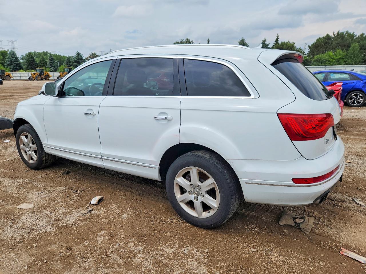 2015 Audi Q7 Premium Plus White vin: WA1LGAFE5FD023089