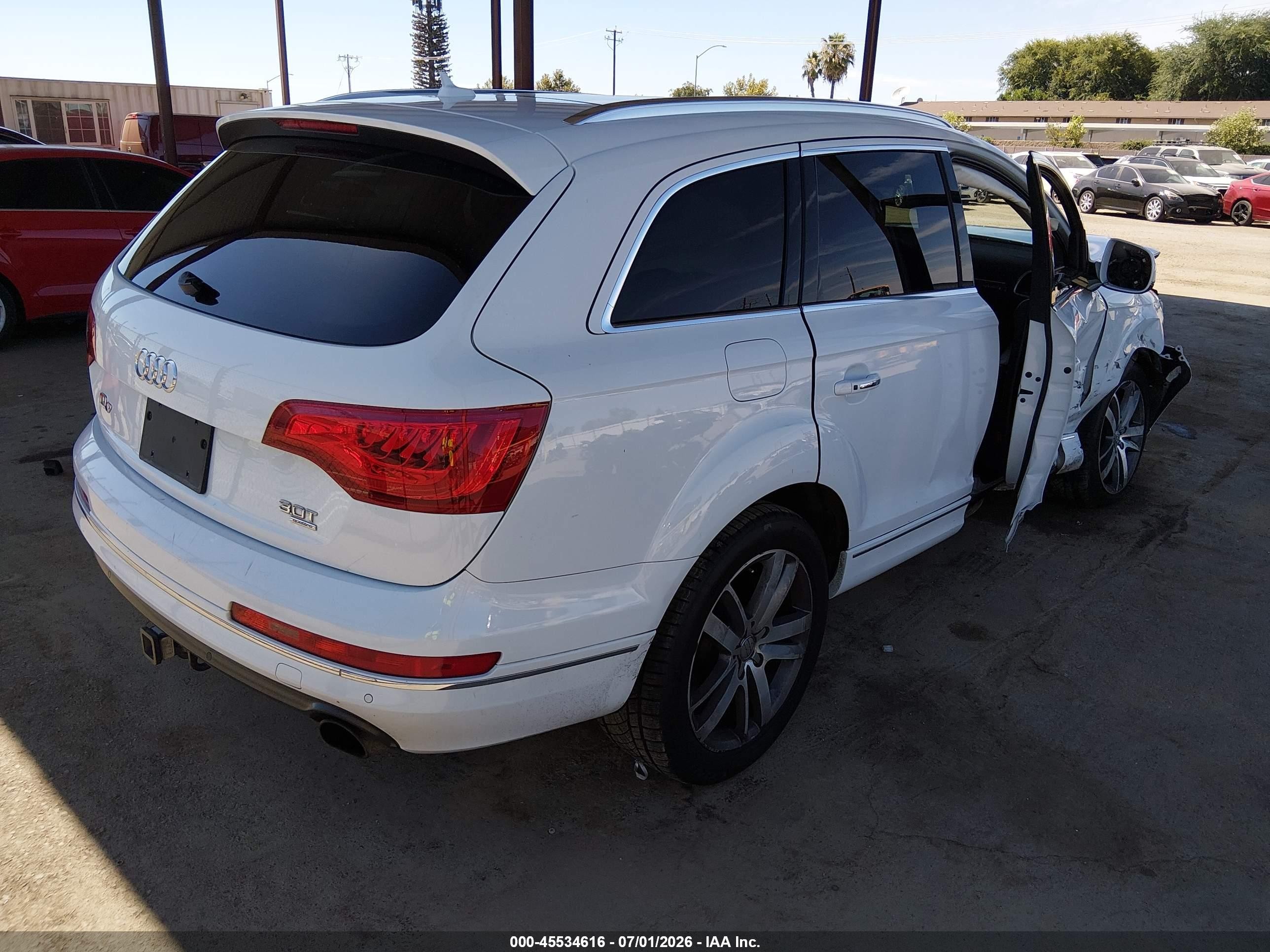2015 Audi Q7 3.0t Premium White vin: WA1LGAFE5FD028258