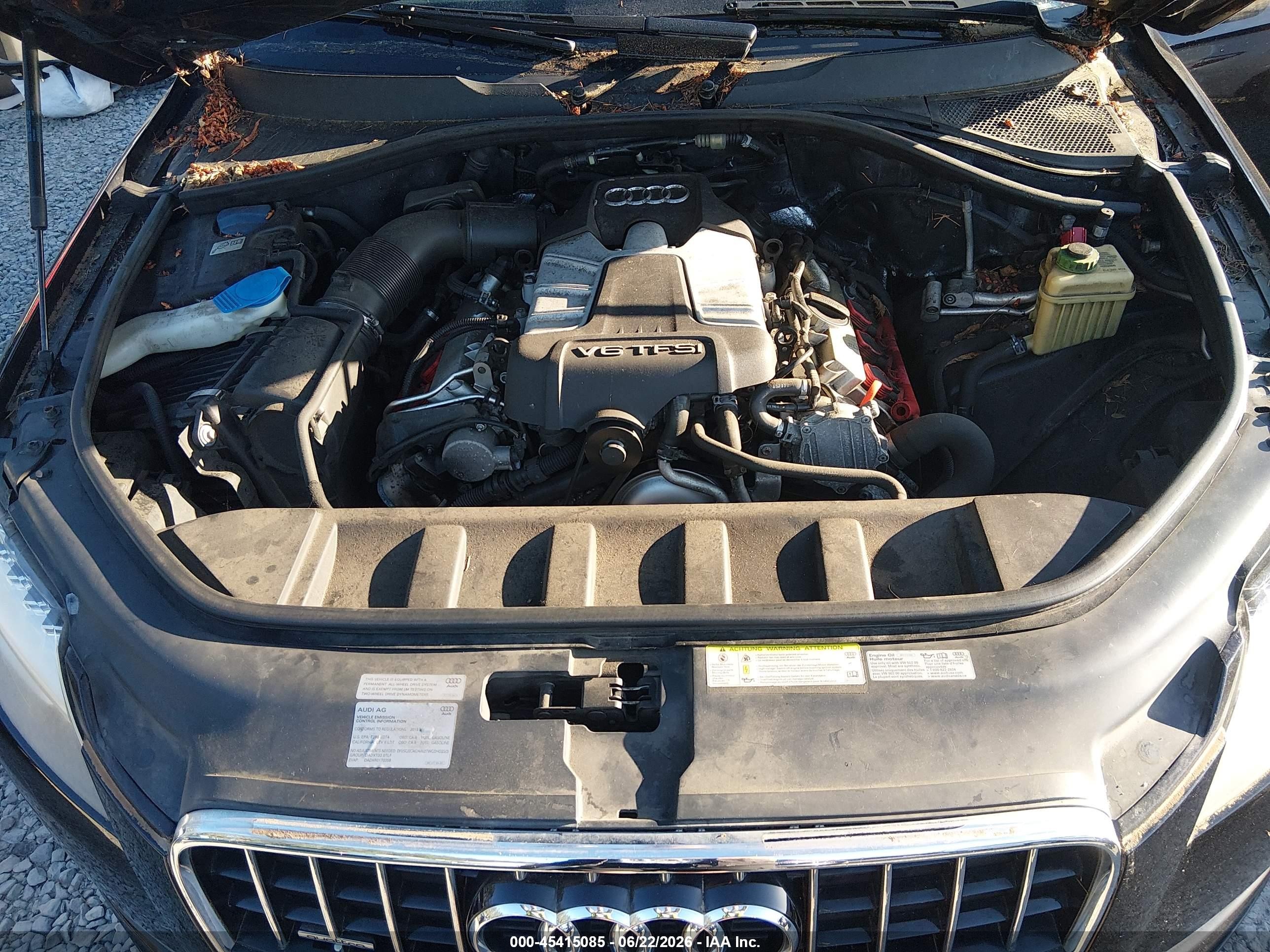 2013 Audi Q7 3.0t Premium Black vin: WA1LGAFE6DD012566