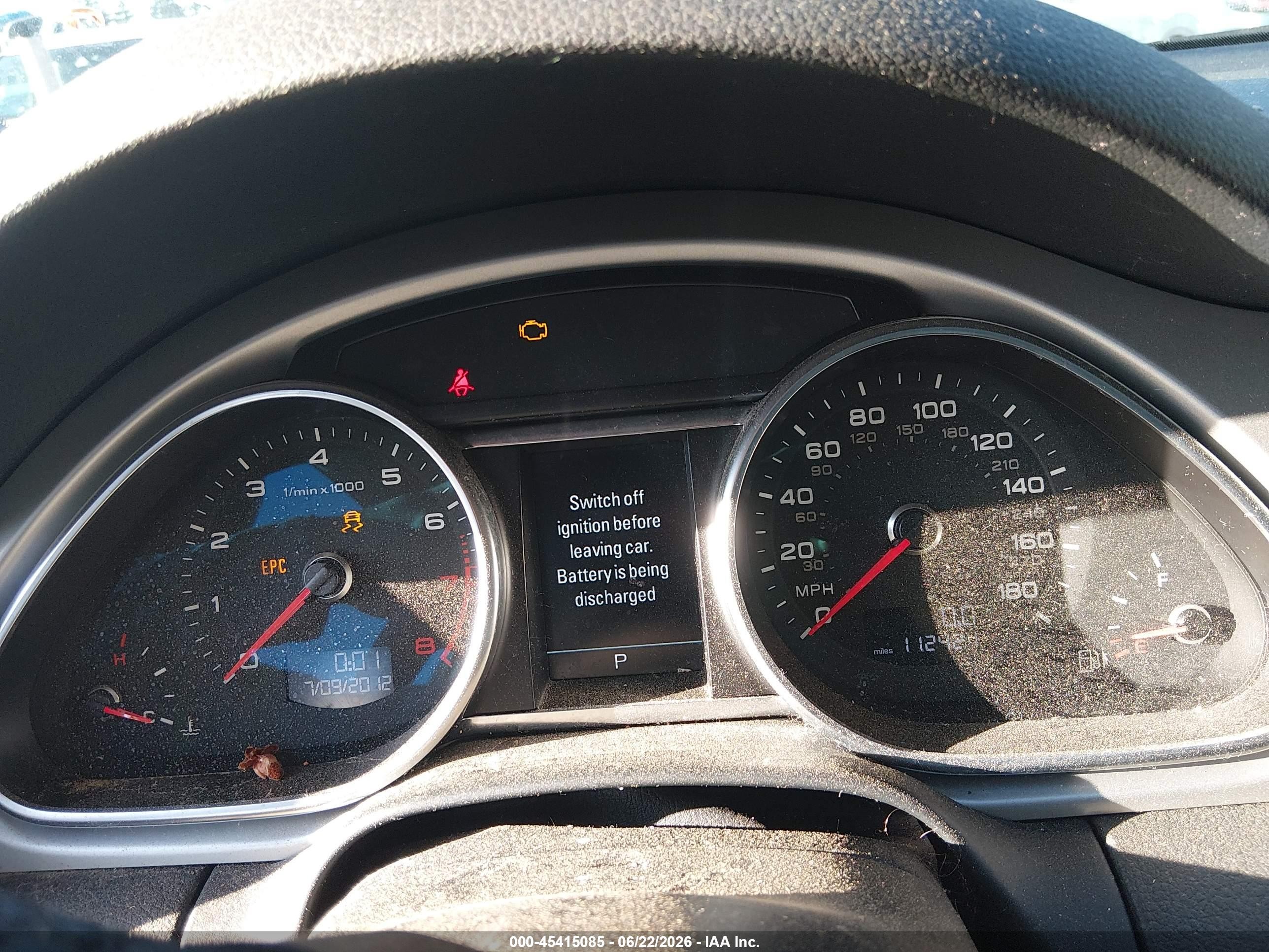 2013 Audi Q7 3.0t Premium Black vin: WA1LGAFE6DD012566