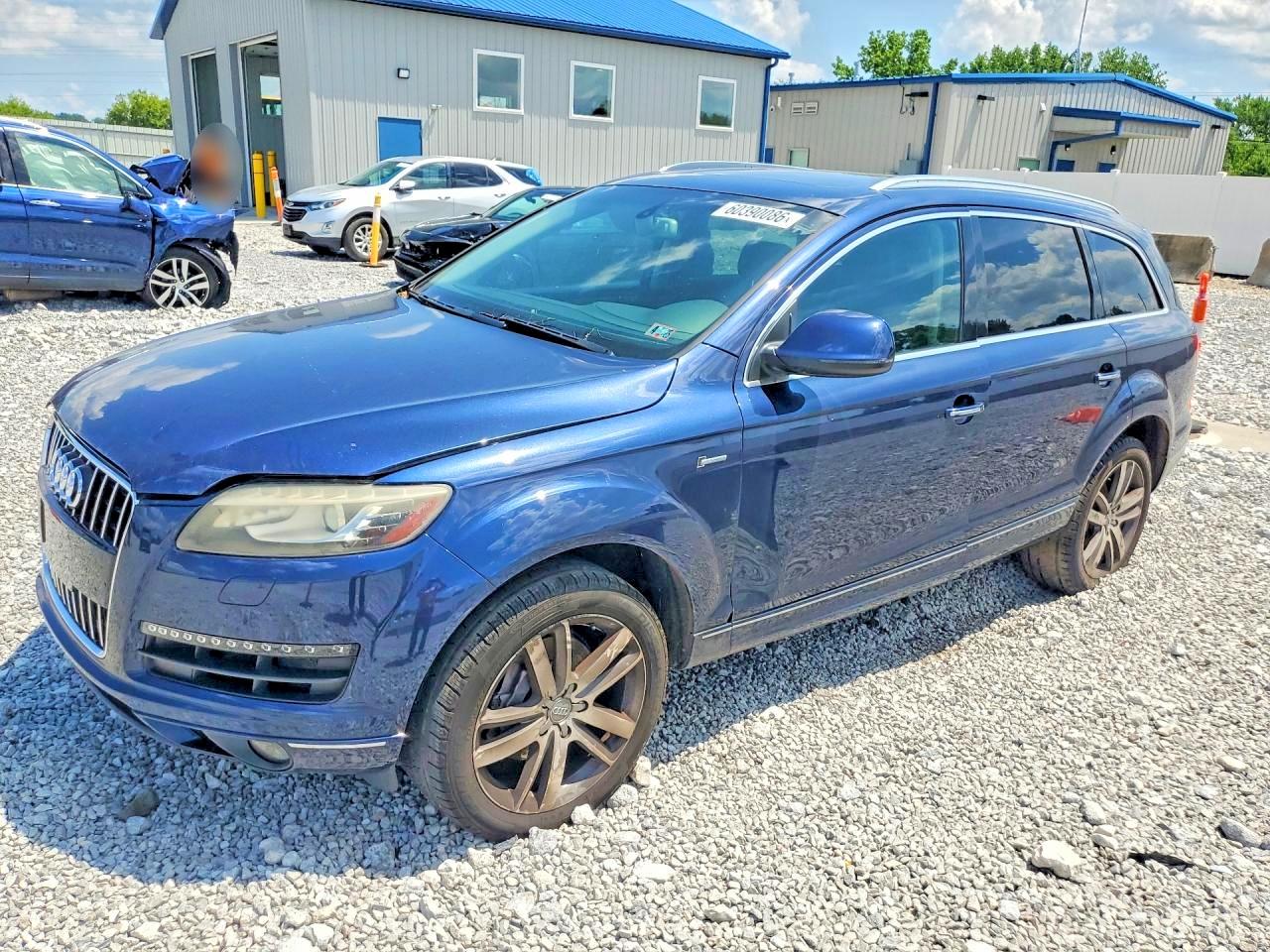 2014 Audi Q7 Premium Plus Blue vin: WA1LGAFE6ED008194