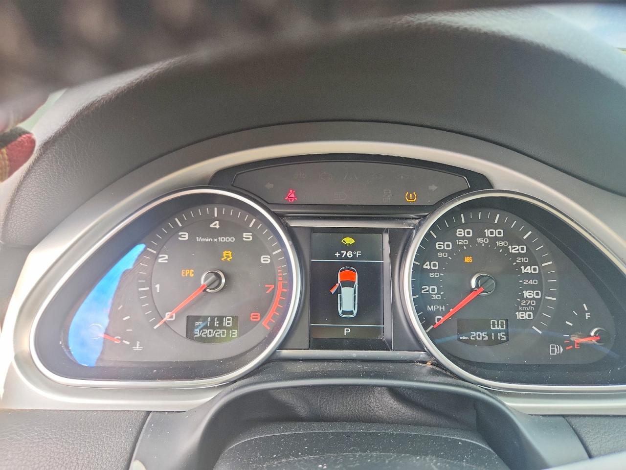 2014 Audi Q7 Premium Plus Blue vin: WA1LGAFE6ED008194