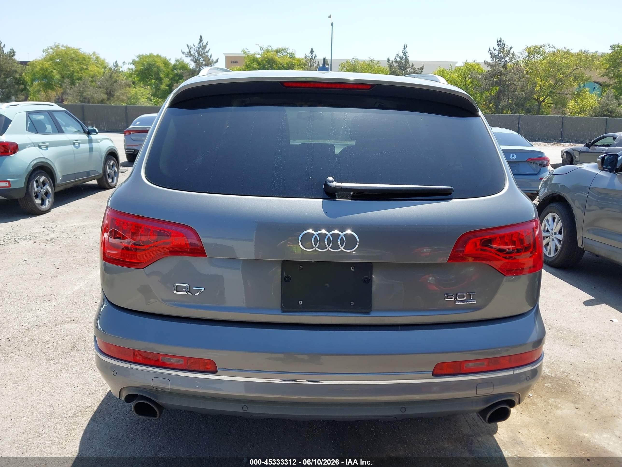 2014 Audi Q7 3.0t Premium Gray vin: WA1LGAFE6ED020569