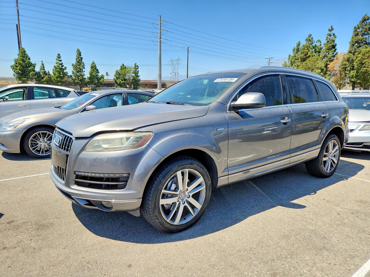 2015 Audi Q7 Premium Plus Gray vin: WA1LGAFE6FD006608