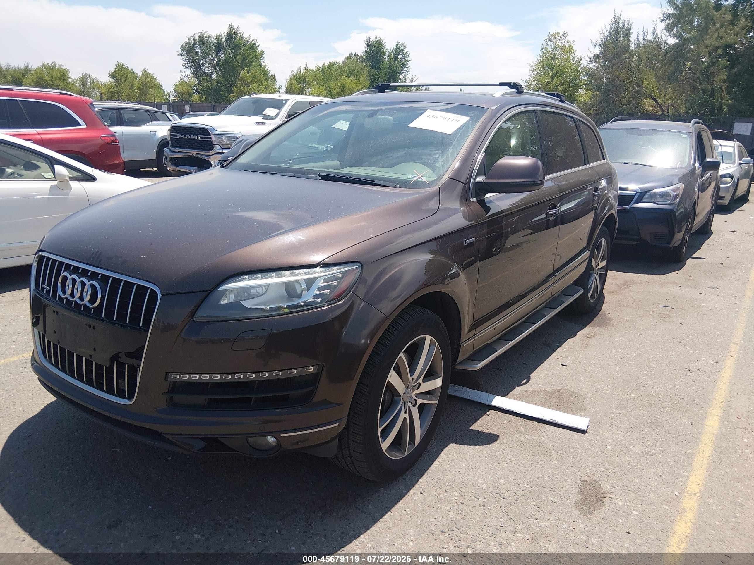2015 Audi Q7 3.0t Premium Brown vin: WA1LGAFE6FD025028
