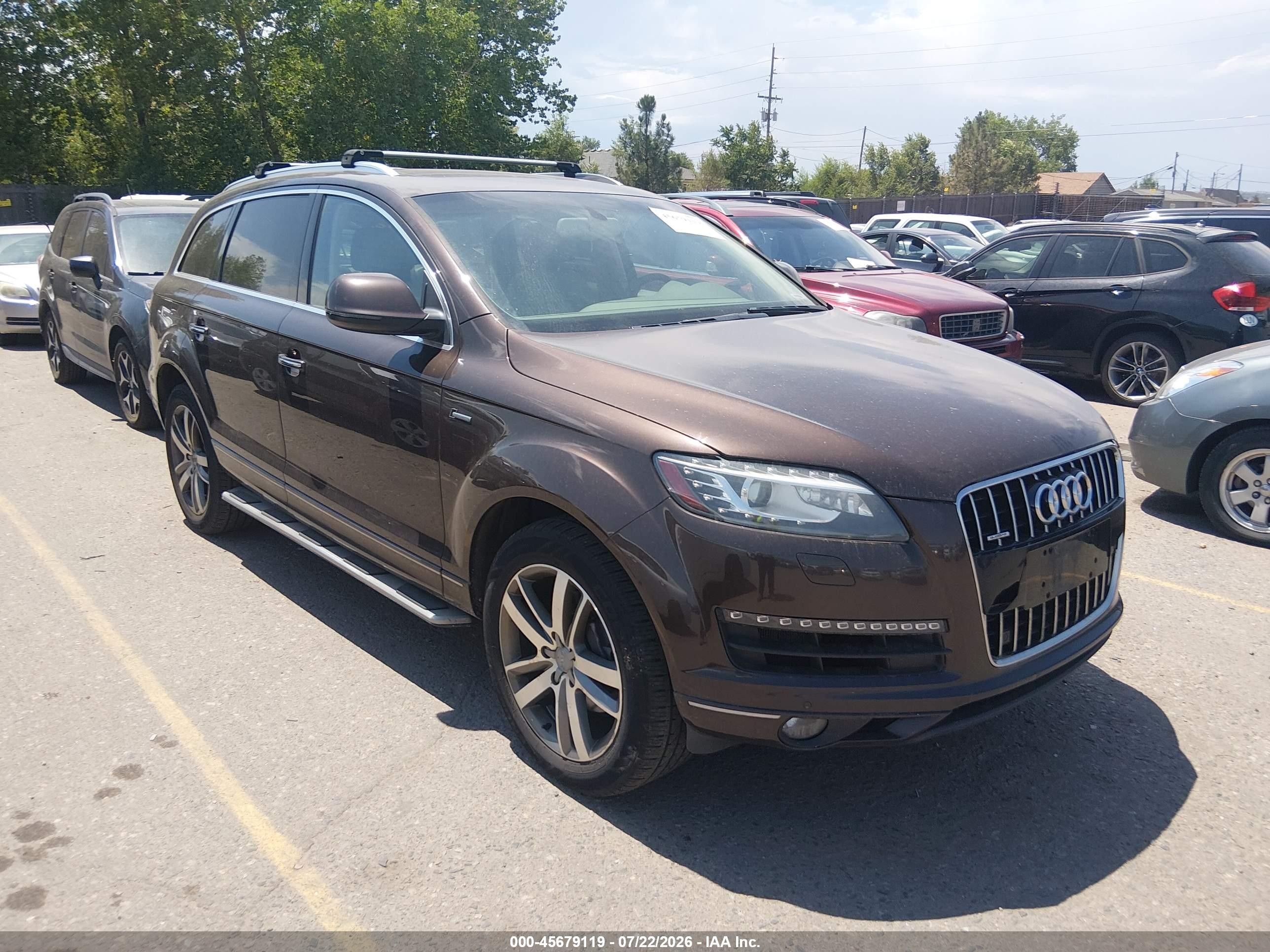 2015 Audi Q7 3.0t Premium Brown vin: WA1LGAFE6FD025028