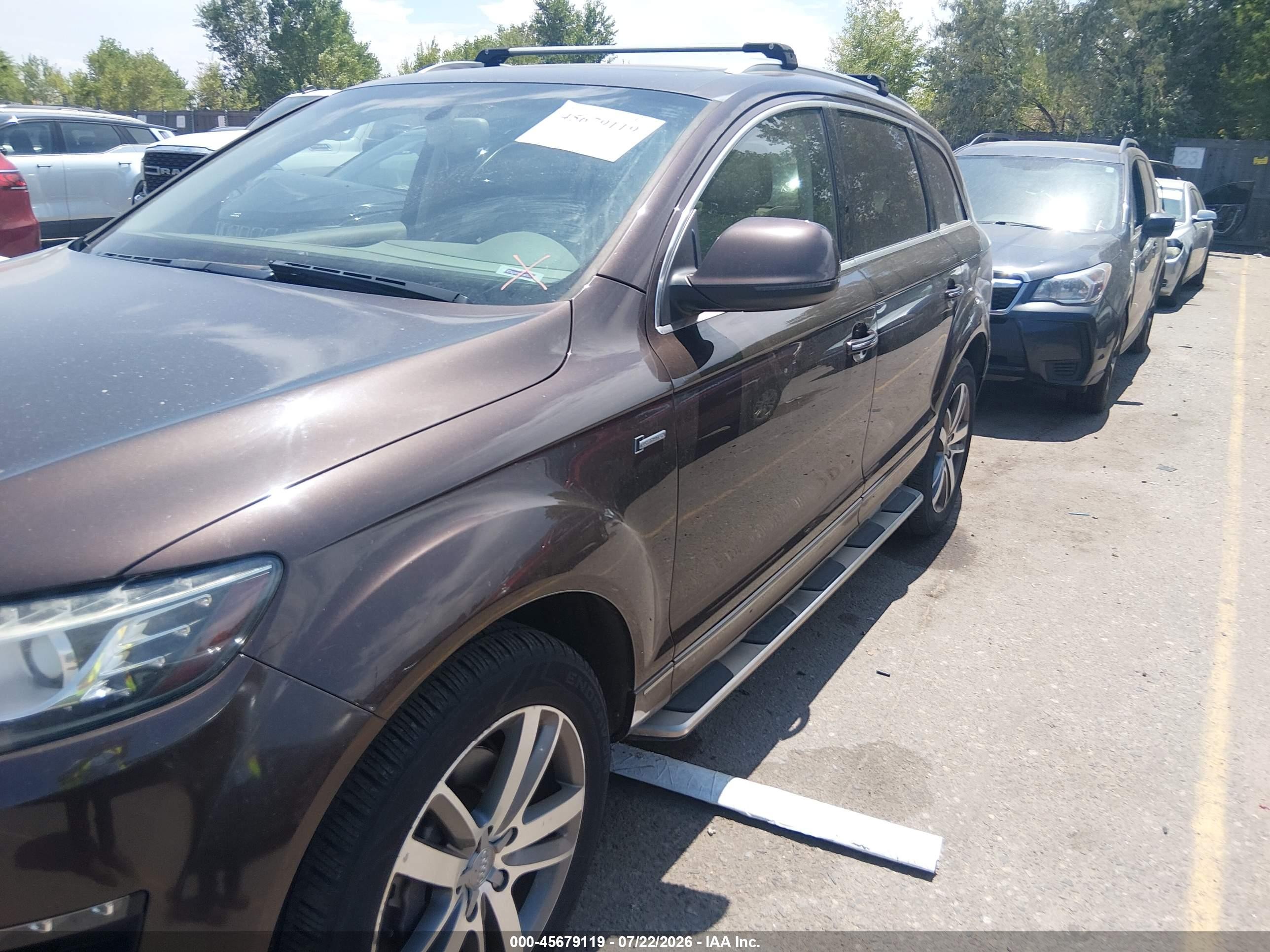 2015 Audi Q7 3.0t Premium Brown vin: WA1LGAFE6FD025028
